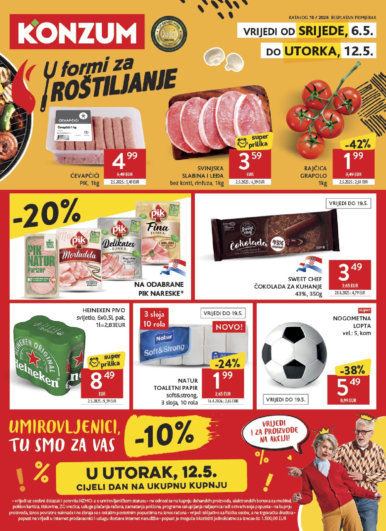 Budući Konzum letak vrijedi od srijede 06.05.2026 do utorka 12.05.2026