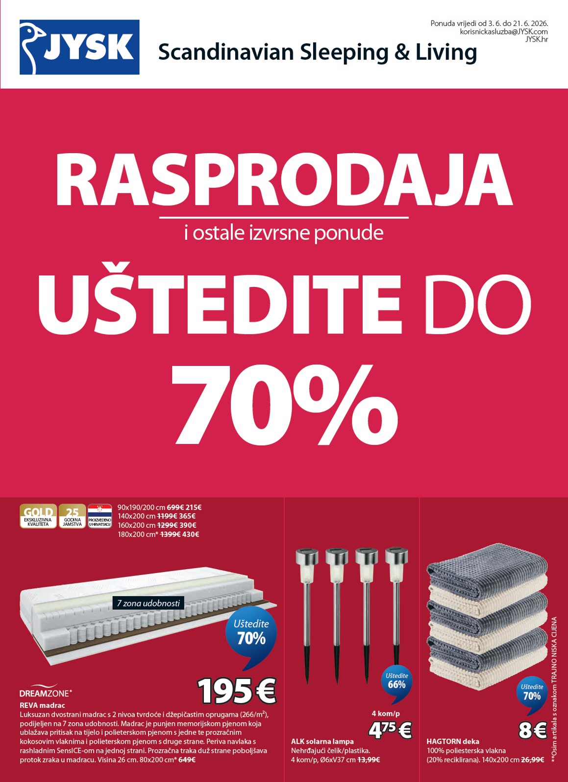 Aktualni katalog JYSK od srijede, 03.06.2026 do nedjelje, 21.06.2026