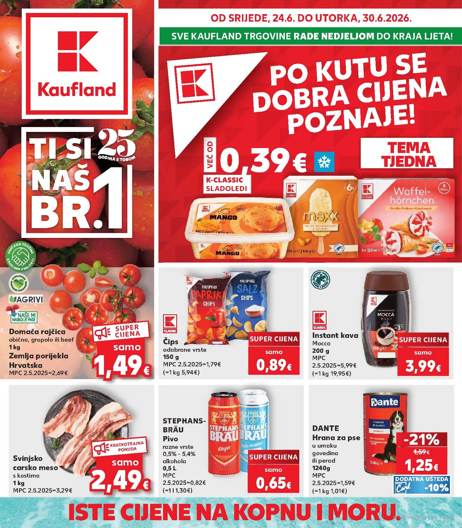 Novi Kaufland katalog od srijede, 24.06.2026 do utorka, 30.06.2026