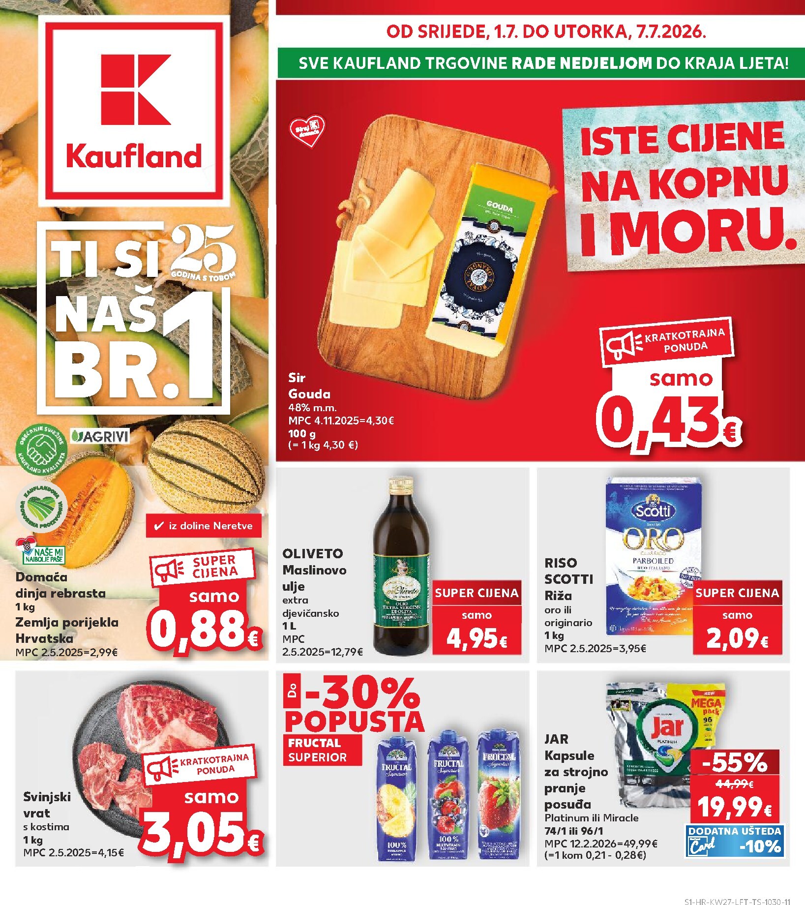Novi Kaufland katalog od srijede, 01.07.2026 do utorka, 07.07.2026