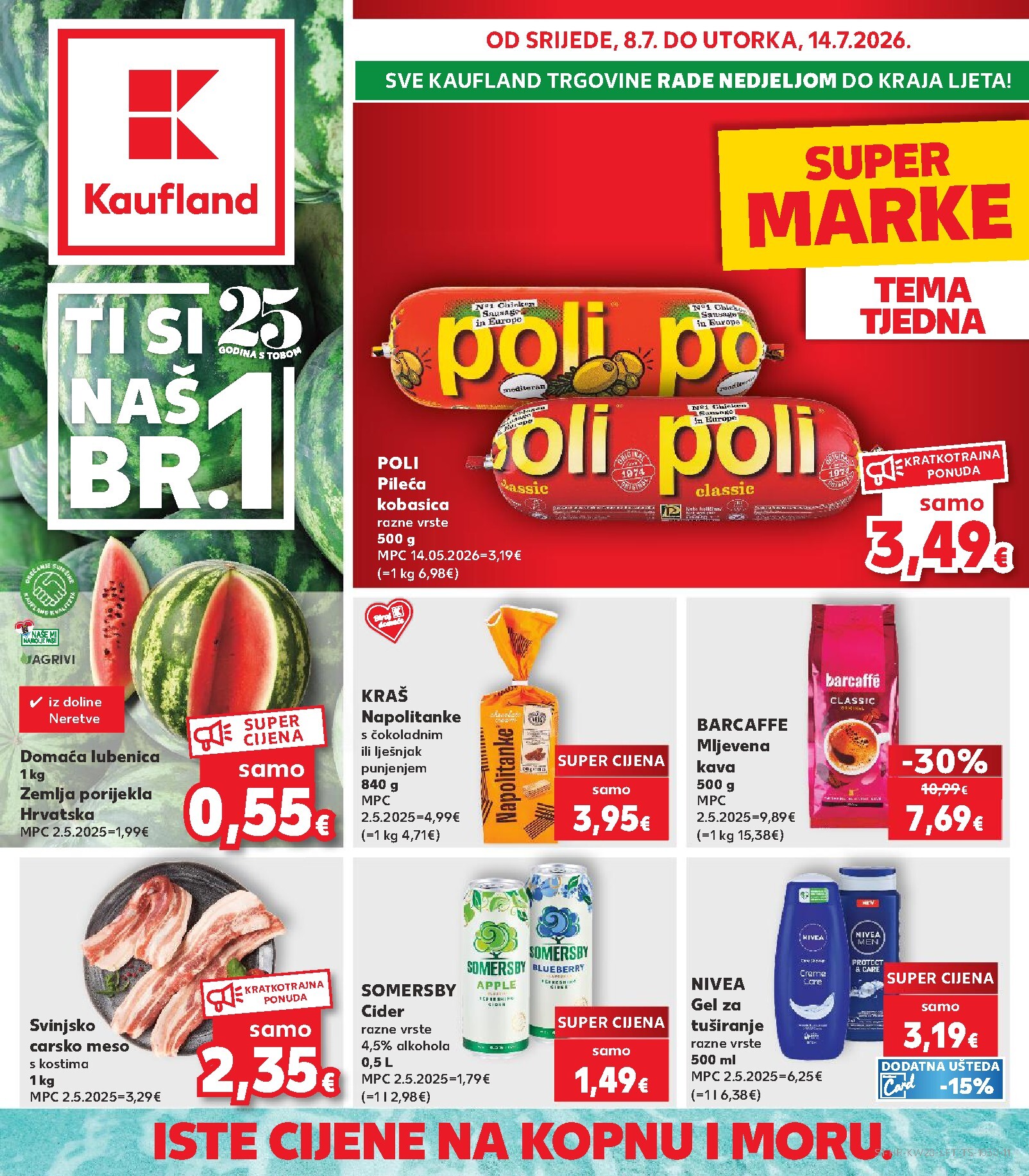 Novi Kaufland katalog od srijede, 08.07.2026 do utorka, 14.07.2026