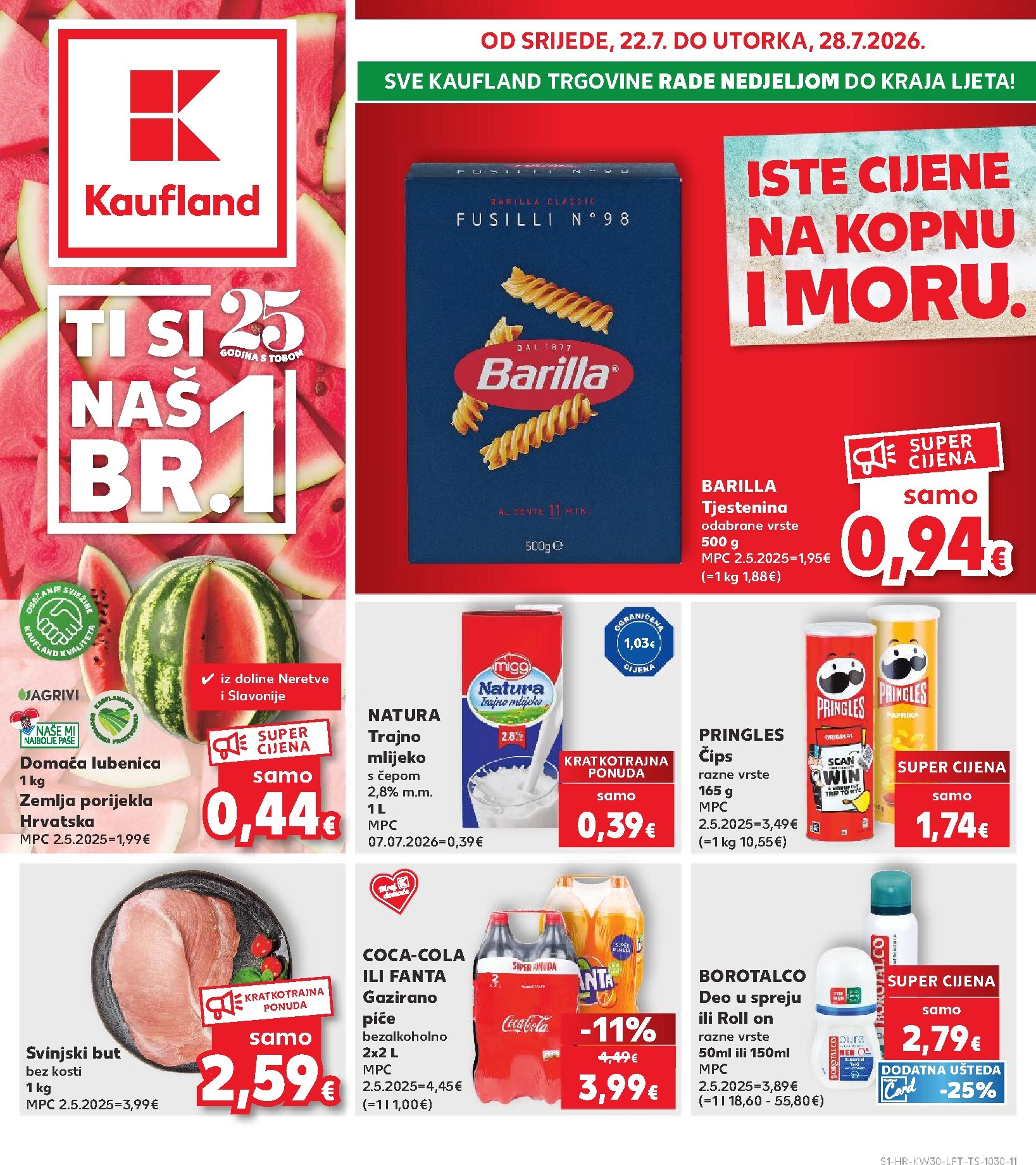Novi Kaufland katalog od srijede, 22.07.2026 do utorka, 28.07.2026