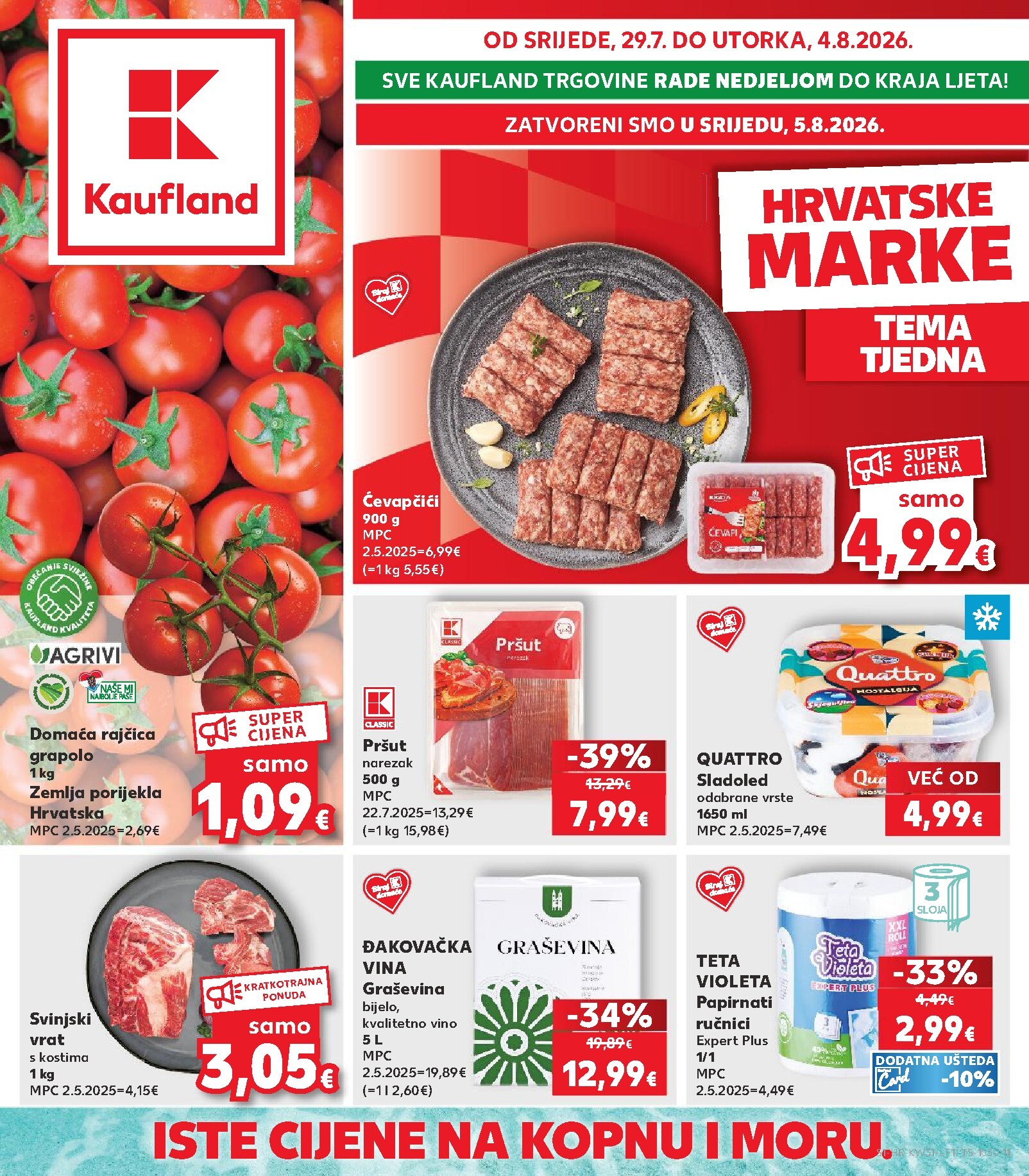 Novi Kaufland katalog od srijede, 29.07.2026 do utorka, 04.08.2026