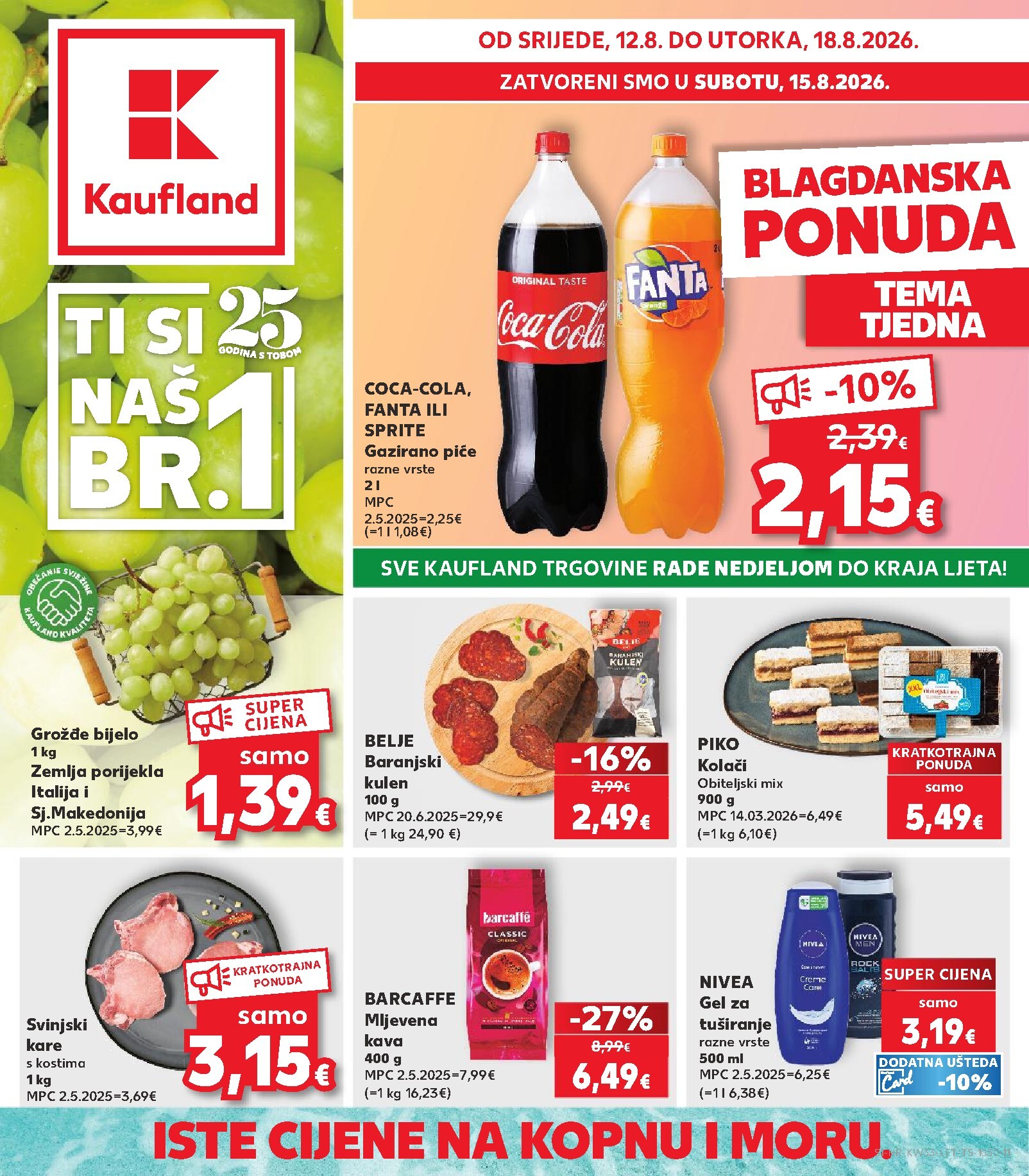 Novi Kaufland katalog od srijede, 12.08.2026 do utorka, 18.08.2026