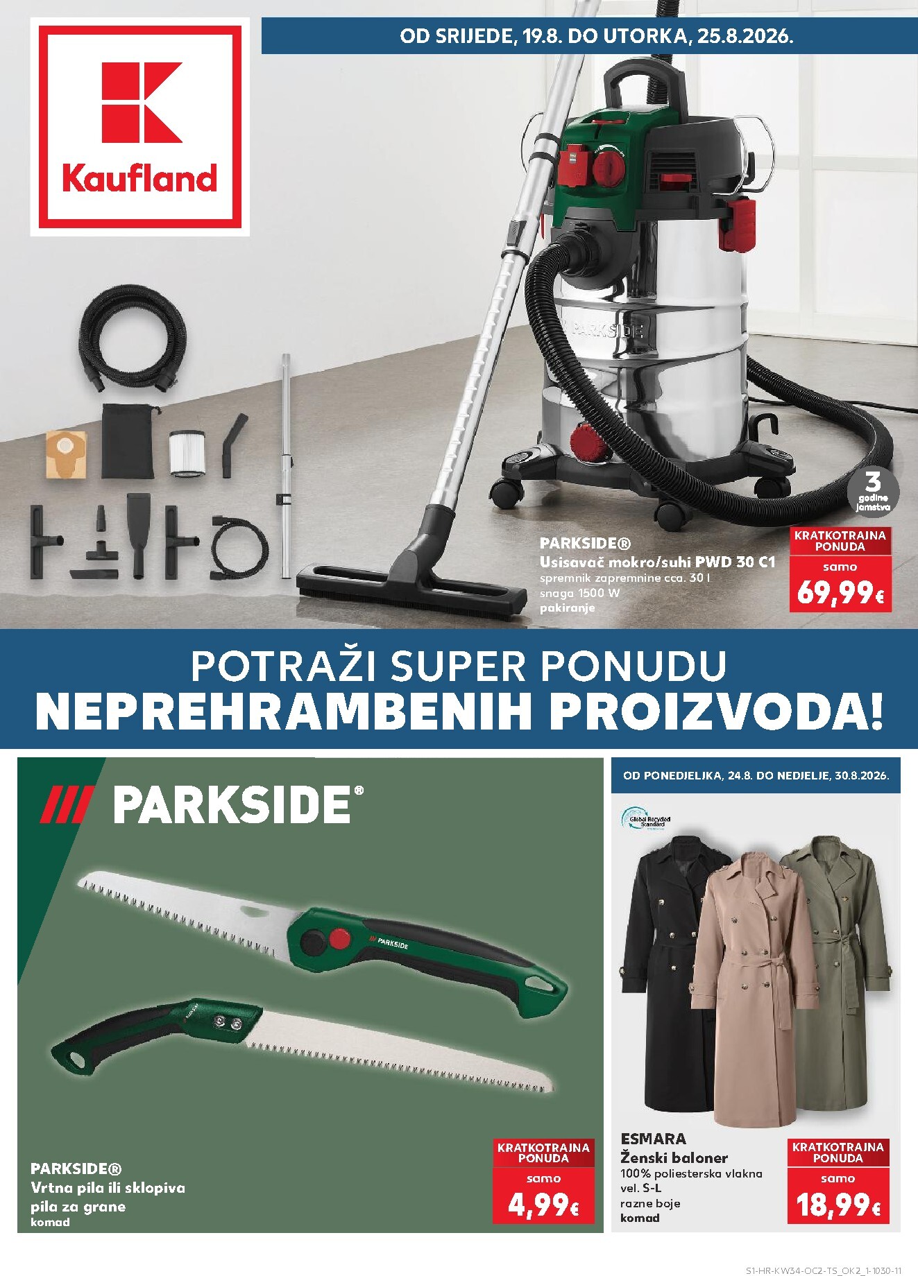 Novi Kaufland - Neprehrambenih proizvoda katalog od srijede, 19.08.2026 do utorka, 25.08.2026