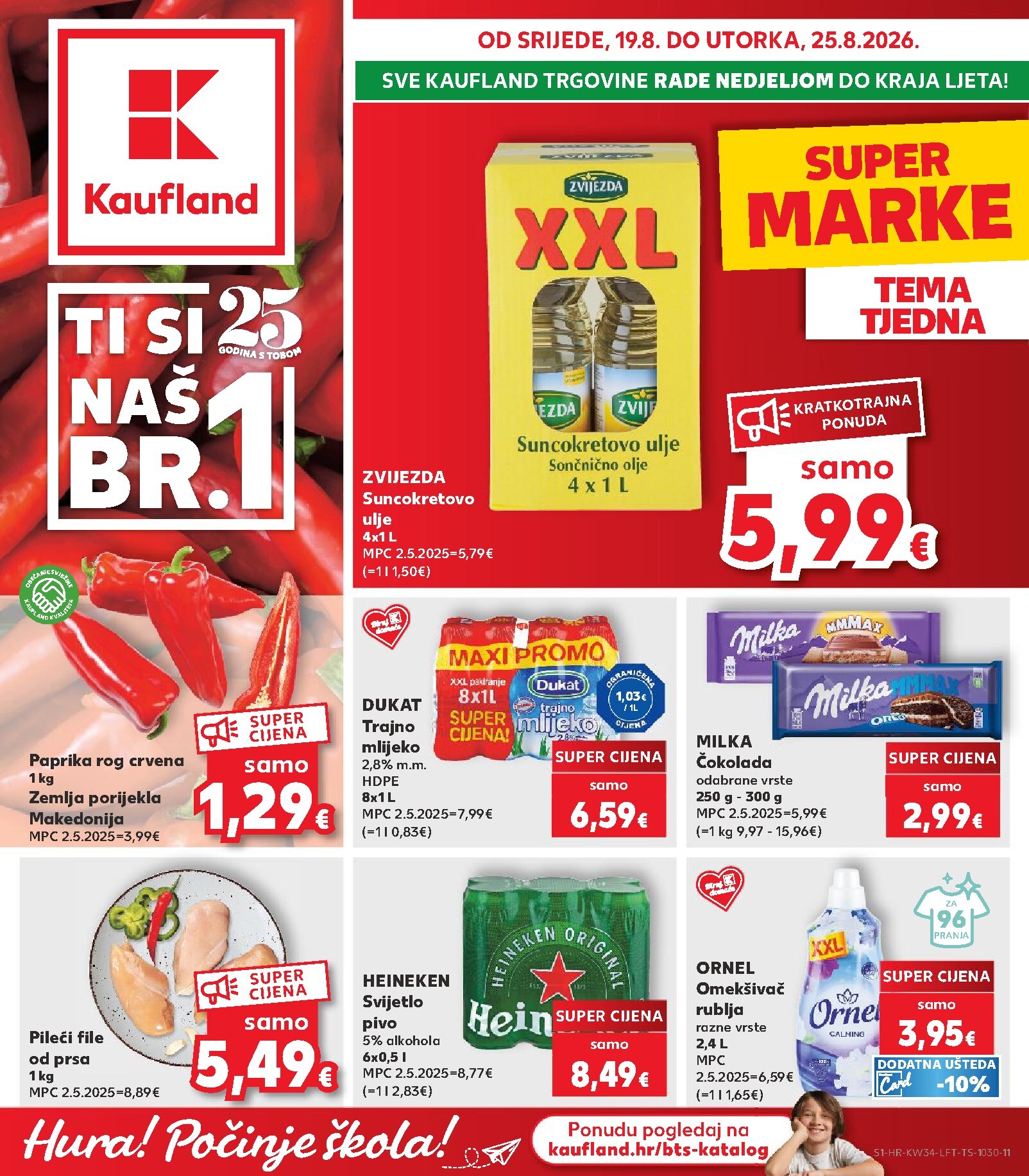 Novi Kaufland katalog od srijede, 19.08.2026 do utorka, 25.08.2026