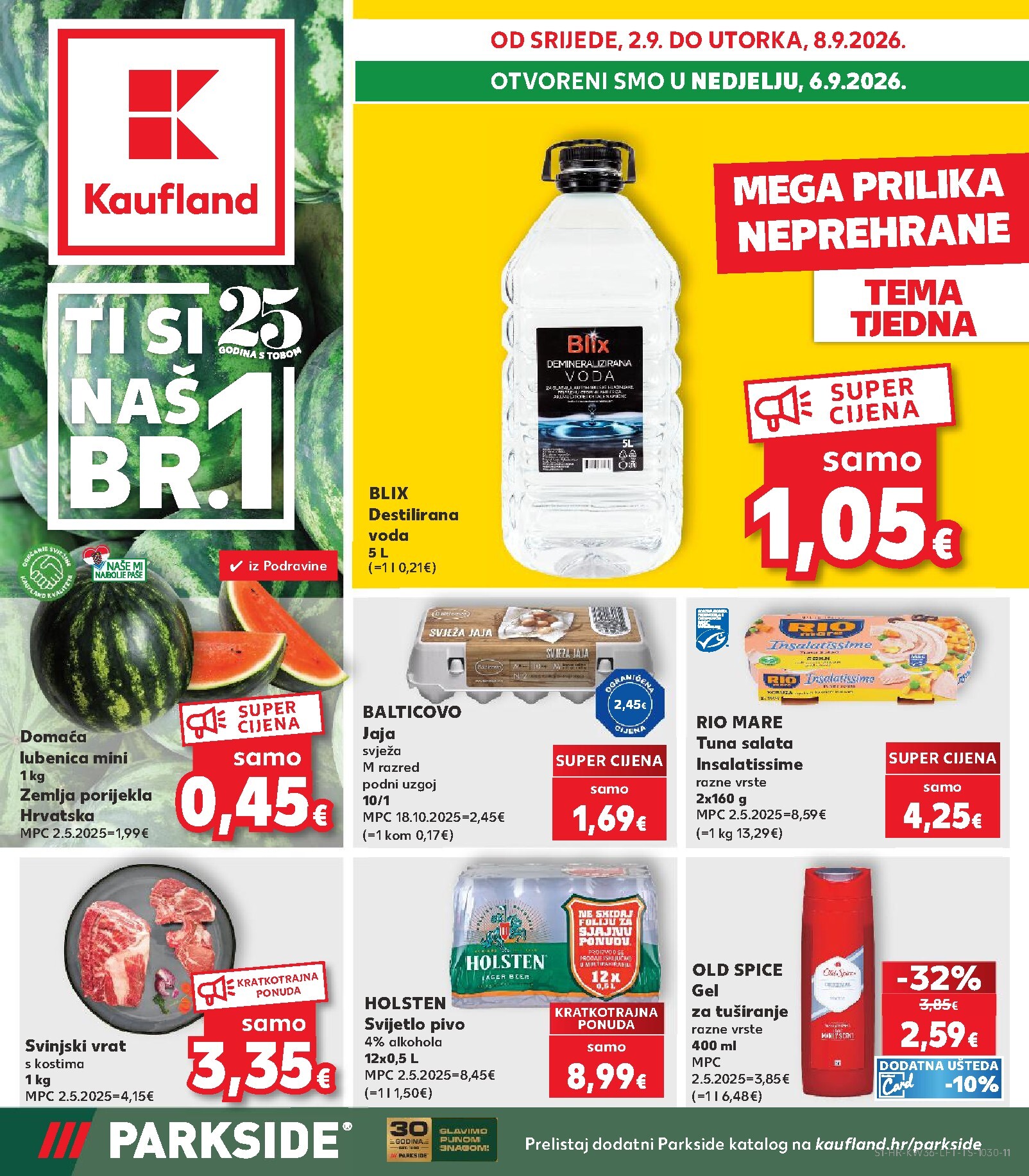 Novi Kaufland katalog od srijede, 02.09.2026 do utorka, 08.09.2026