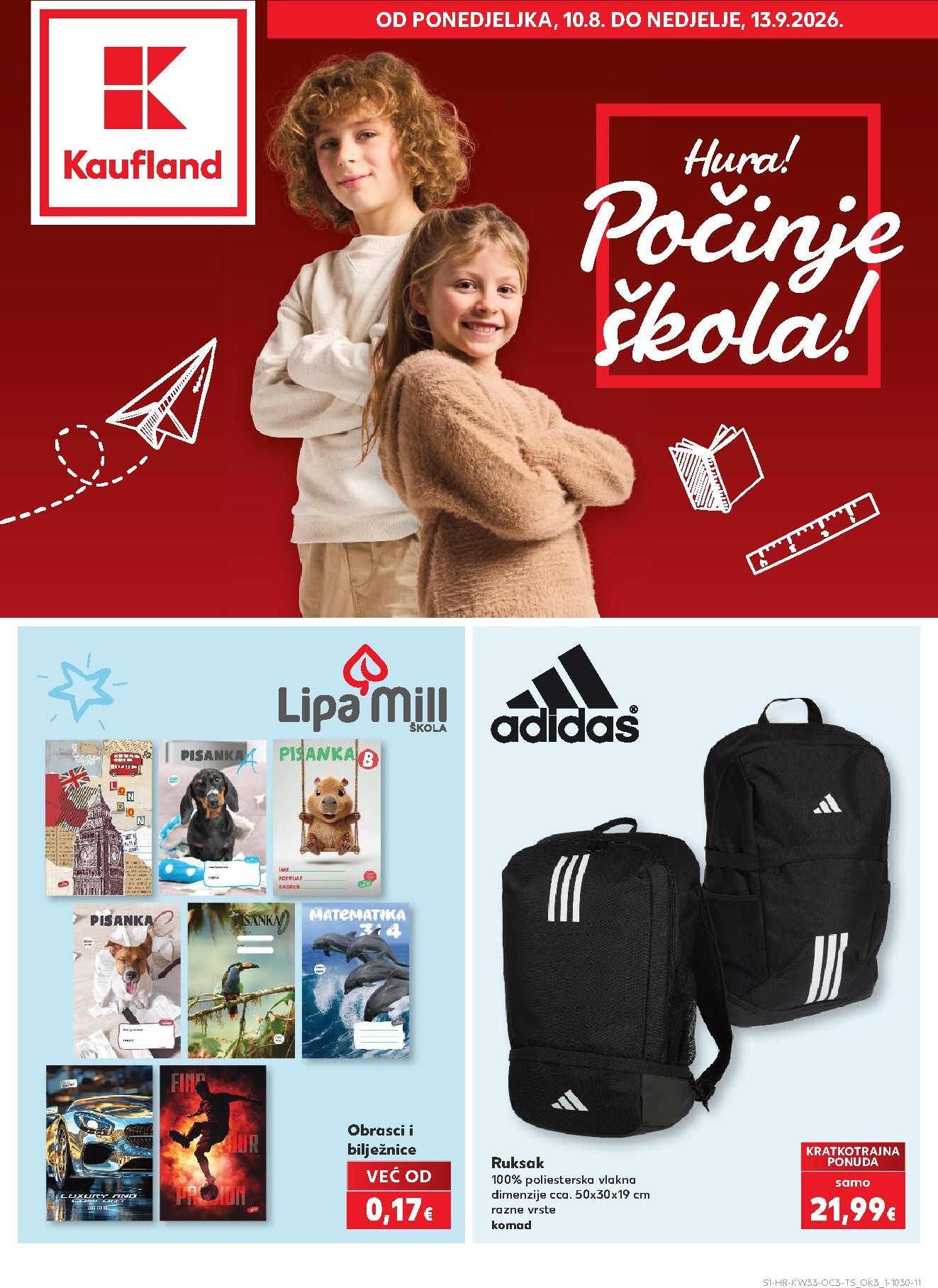 Aktualni katalog Kaufland - Počinje škola od ponedjeljka, 10.08.2026 do nedjelje, 13.09.2026
