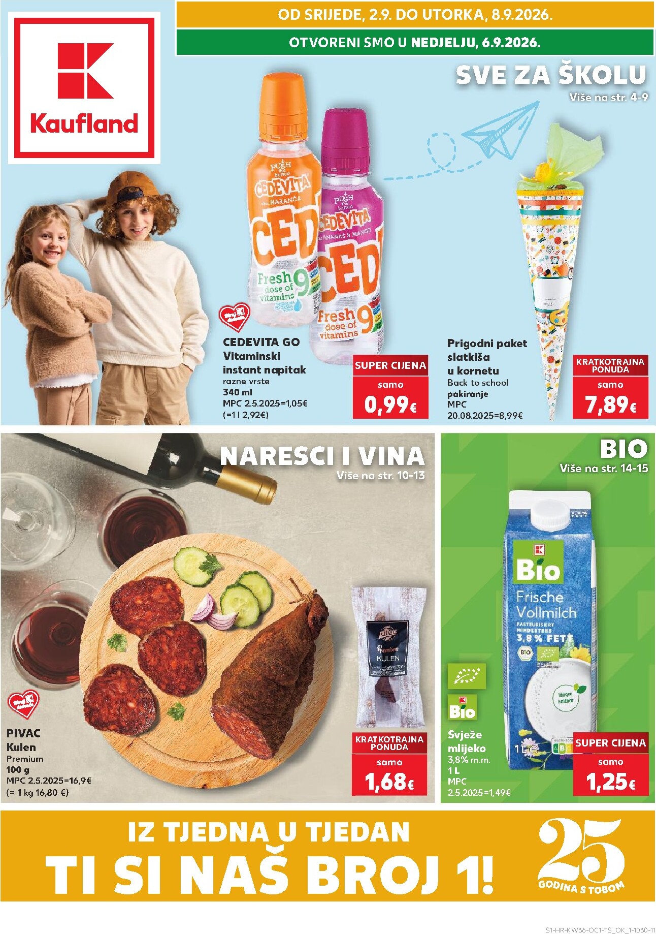 Novi Kaufland - Ti si naš broj 1 katalog od srijede, 02.09.2026 do utorka, 08.09.2026