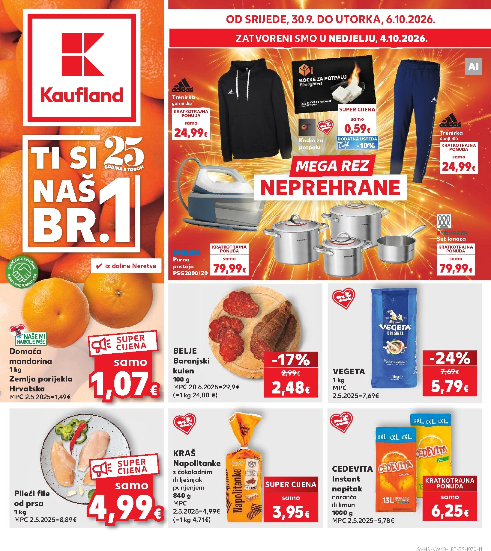 Novi Kaufland katalog od srijede, 30.09.2026 do utorka, 06.10.2026