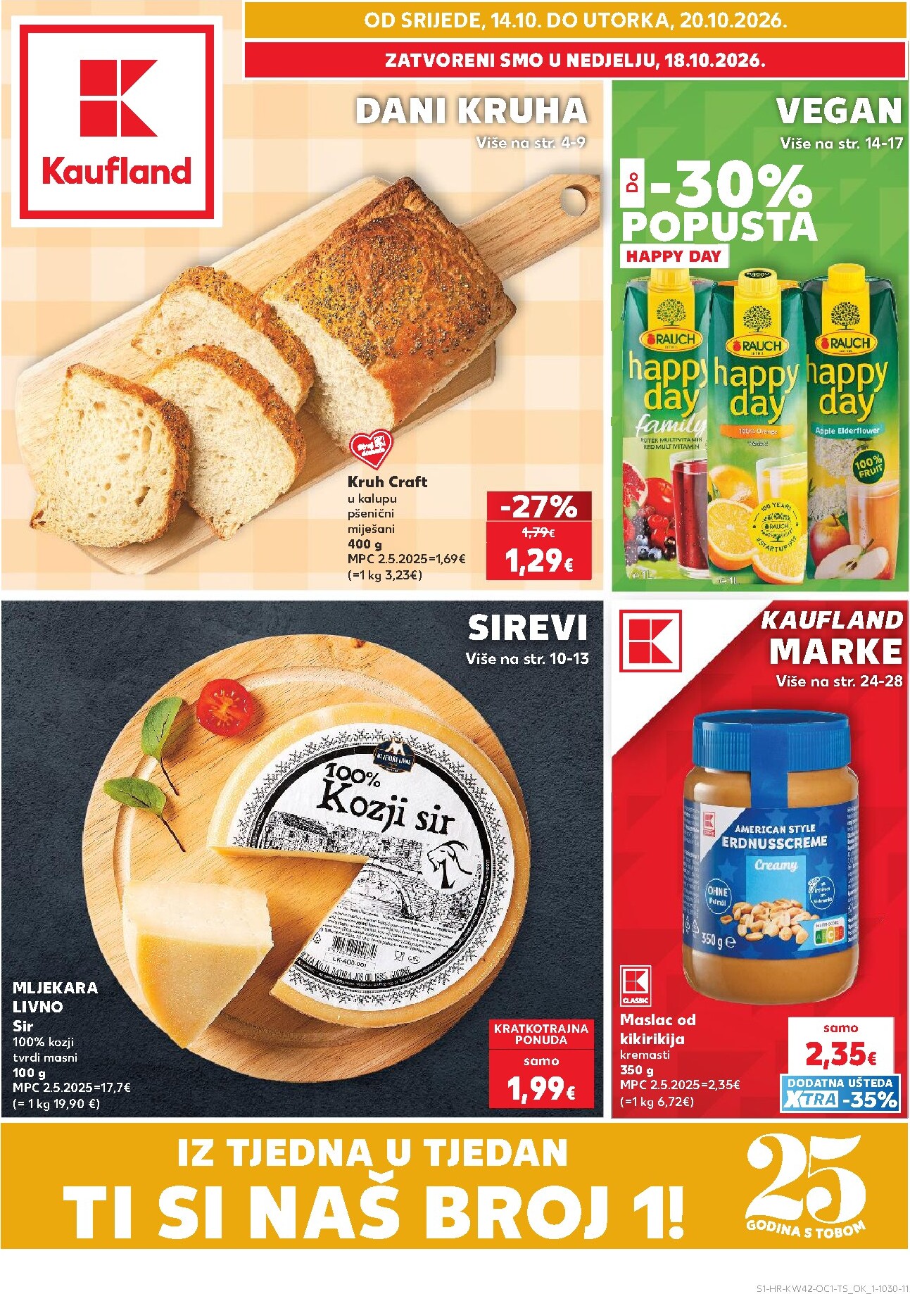 Novi Kaufland - Ti si naš broj 1 katalog od srijede, 14.10.2026 do utorka, 20.10.2026
