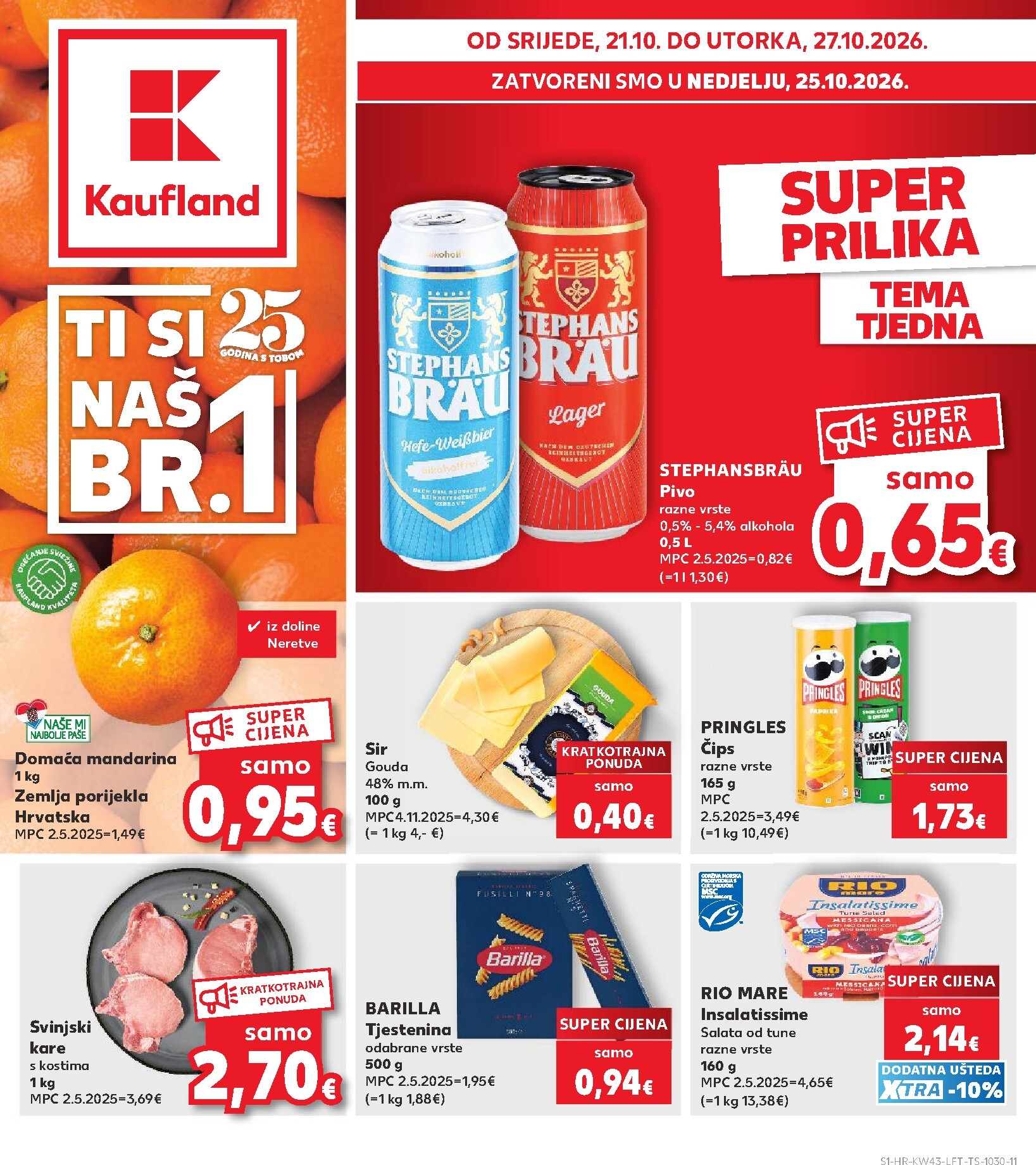 Novi Kaufland - Ti si naš broj 1 katalog od srijede, 21.10.2026 do utorka, 27.10.2026