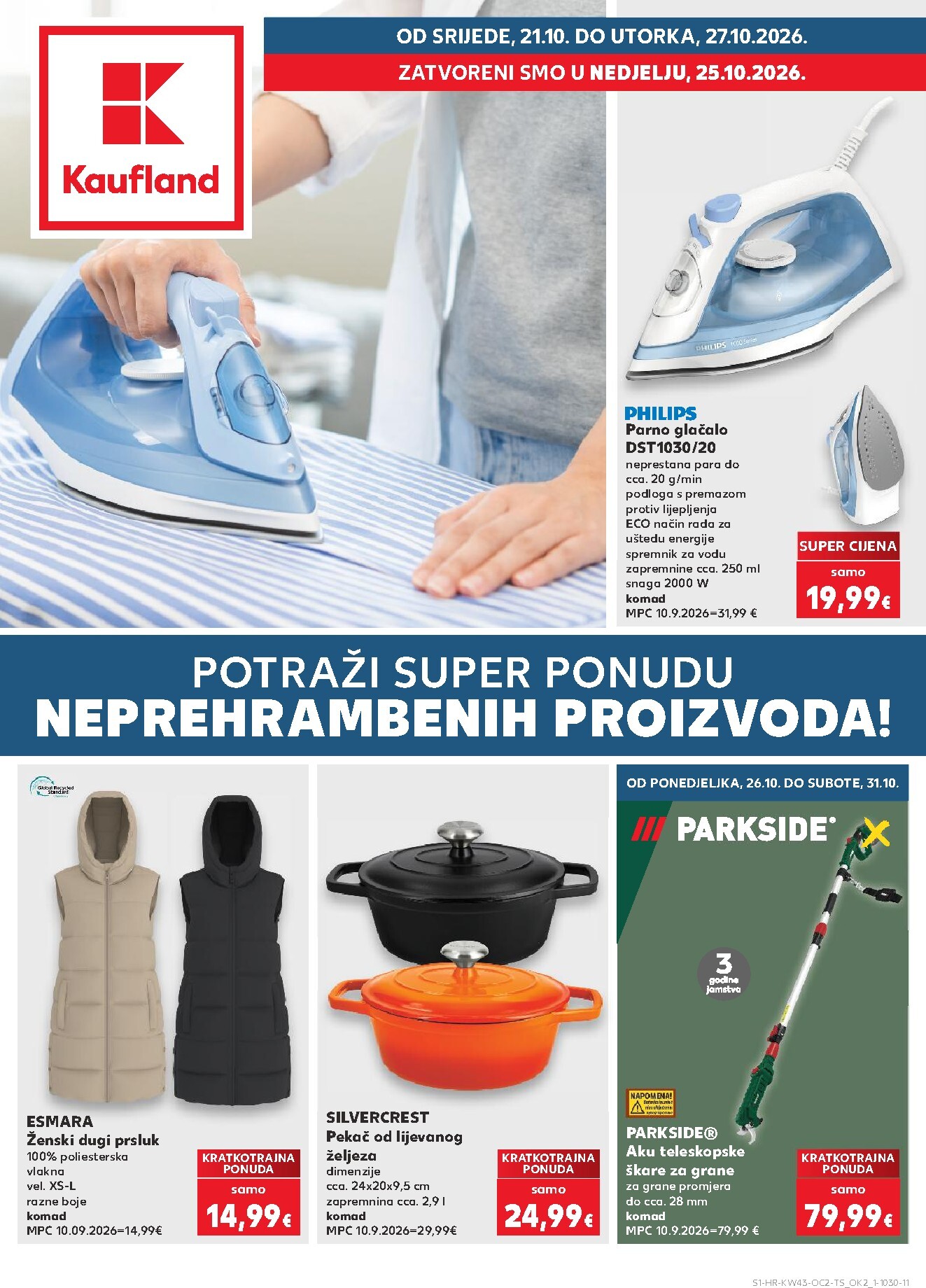 Novi Kaufland - Neprehrambenih proizvoda katalog od srijede, 21.10.2026 do utorka, 27.10.2026