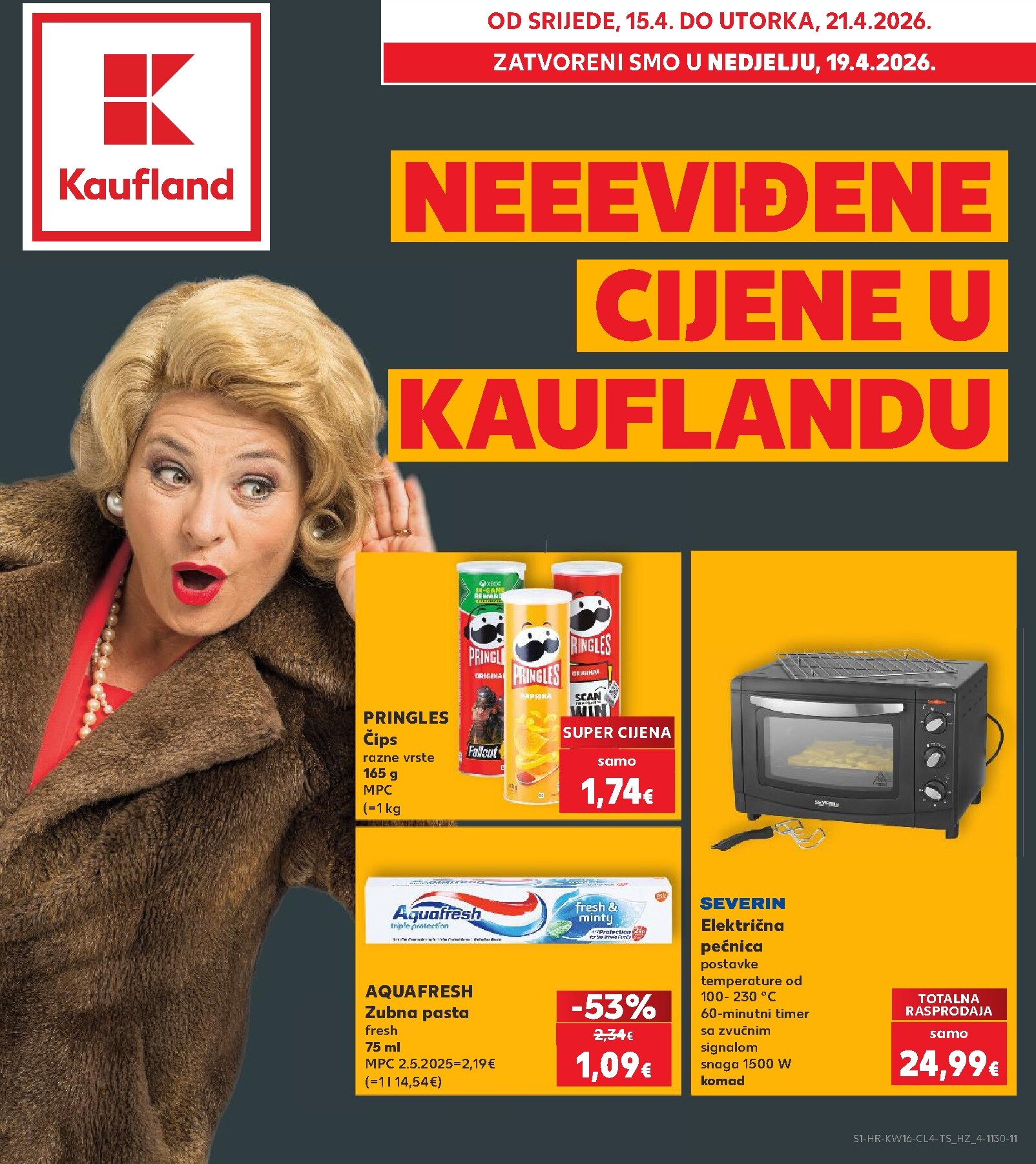 Kaufland - Cijene letak za sljedeći tjedan od srijede 15.04.2026 do utorka 21.04.2026