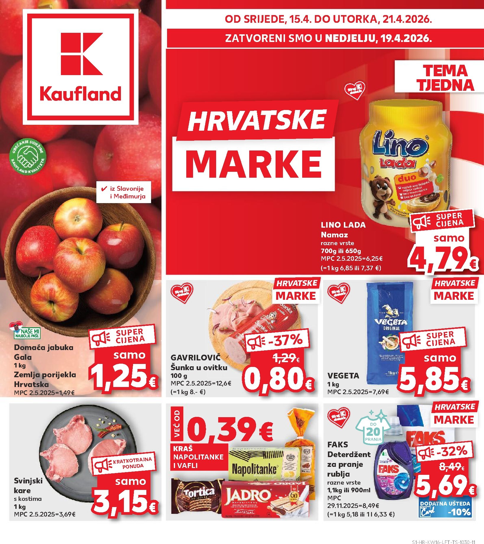 Kaufland letak za sljedeći tjedan od srijede 15.04.2026 do utorka 21.04.2026