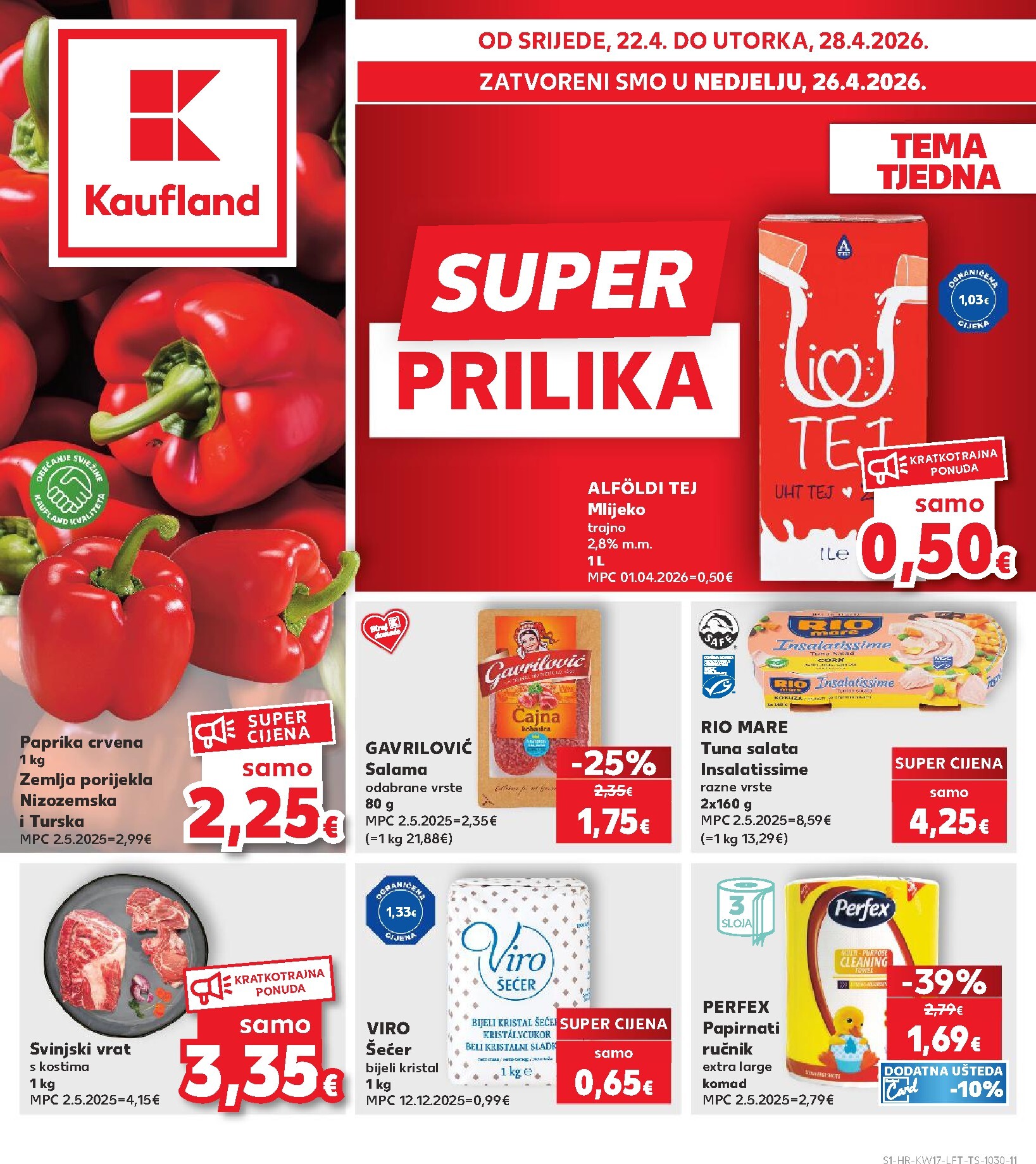 Kaufland letak za sljedeći tjedan od srijede 22.04.2026 do utorka 28.04.2026