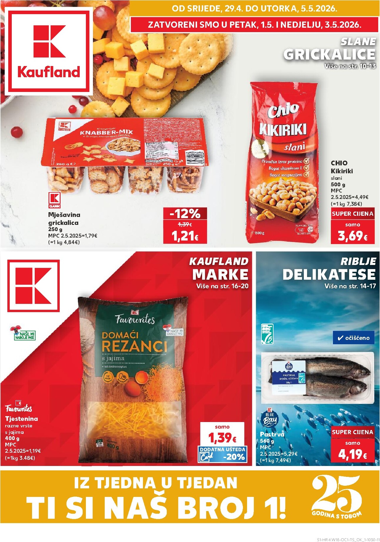 Kaufland - Ti si naš broj 1 letak za sljedeći tjedan od srijede 29.04.2026 do utorka 05.05.2026