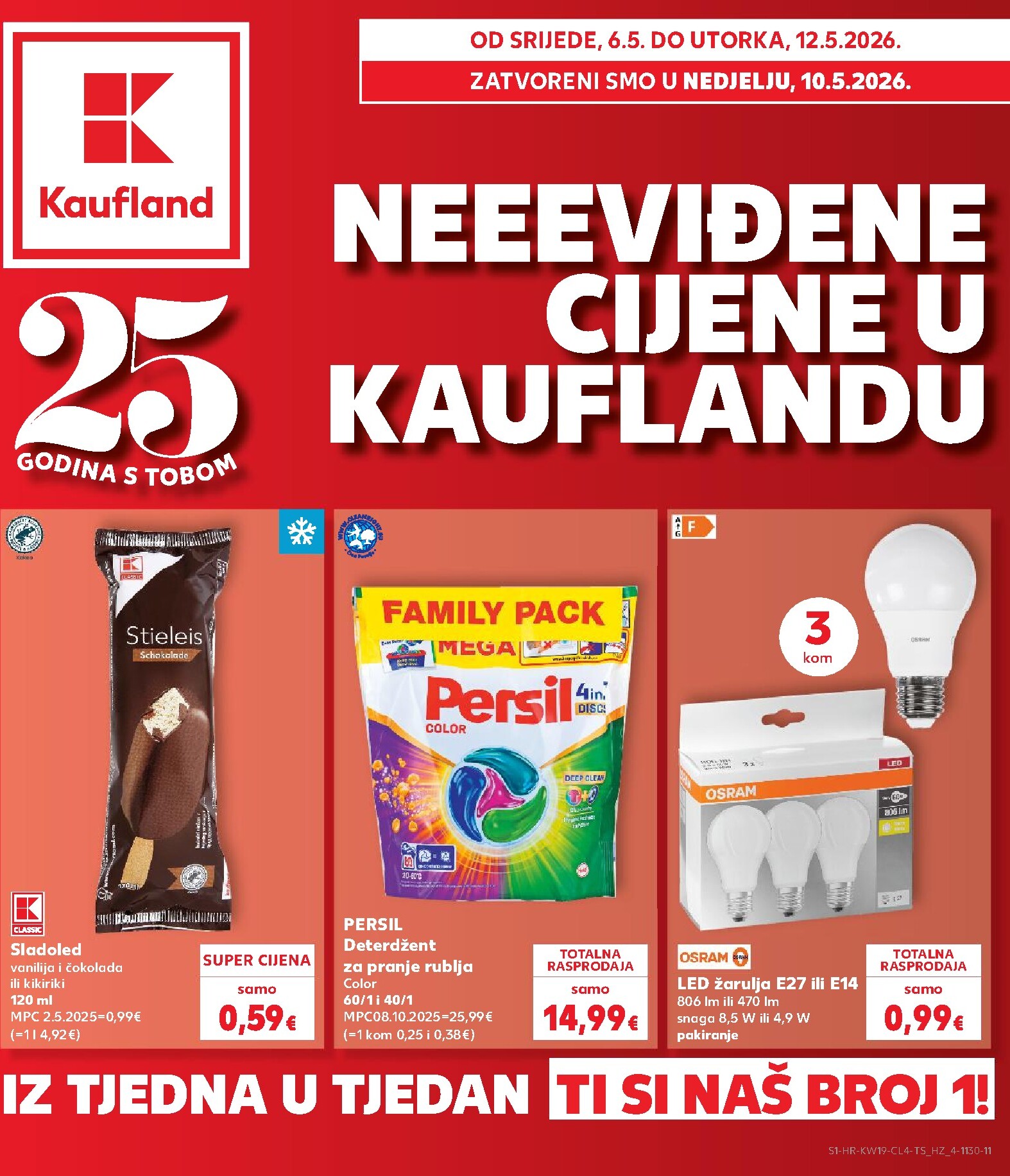 Kaufland - Cijene letak za sljedeći tjedan od srijede 06.05.2026 do utorka 12.05.2026