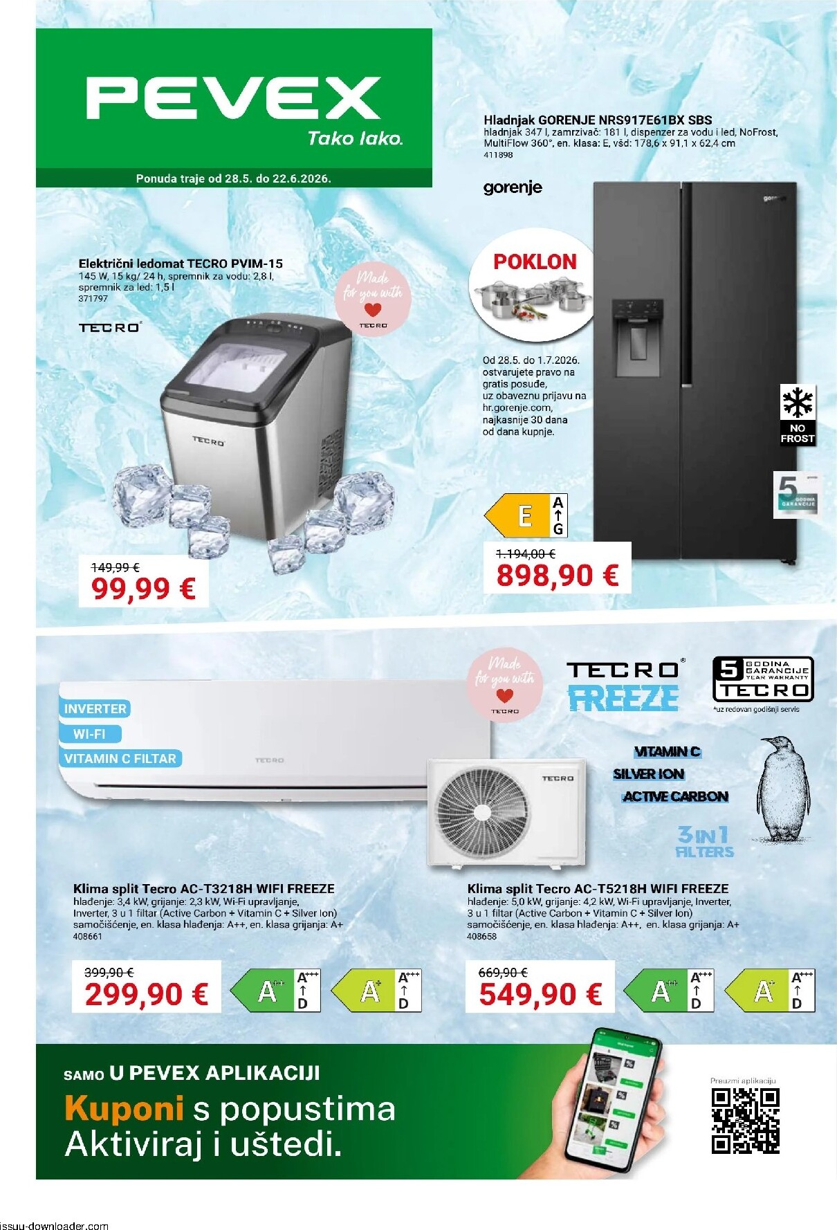 Aktualni katalog Pevex - Kućanstvo od četvrtka, 28.05.2026 do ponedjeljka, 22.06.2026