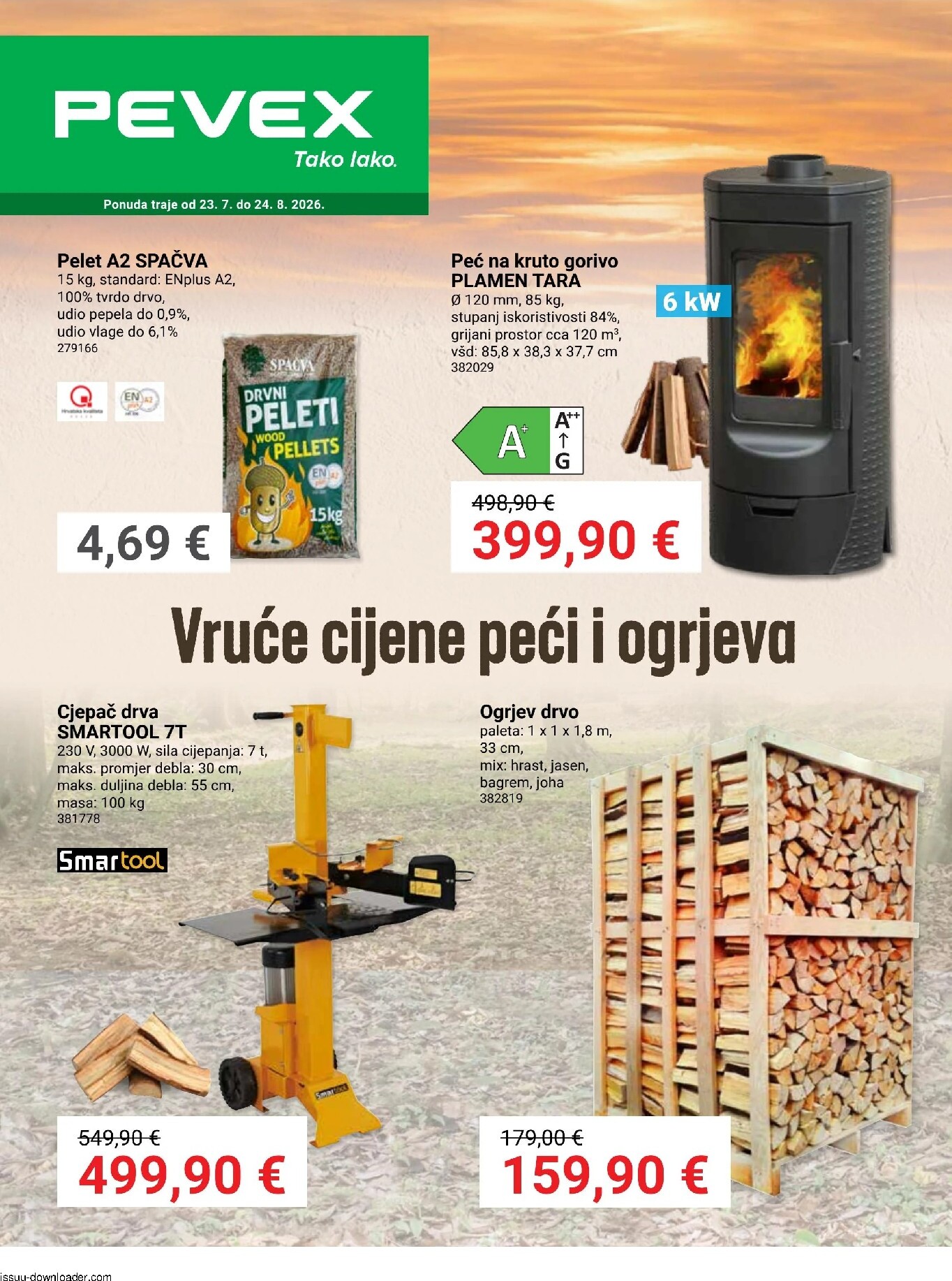 Aktualni katalog Pevex od četvrtka, 23.07.2026 do ponedjeljka, 24.08.2026