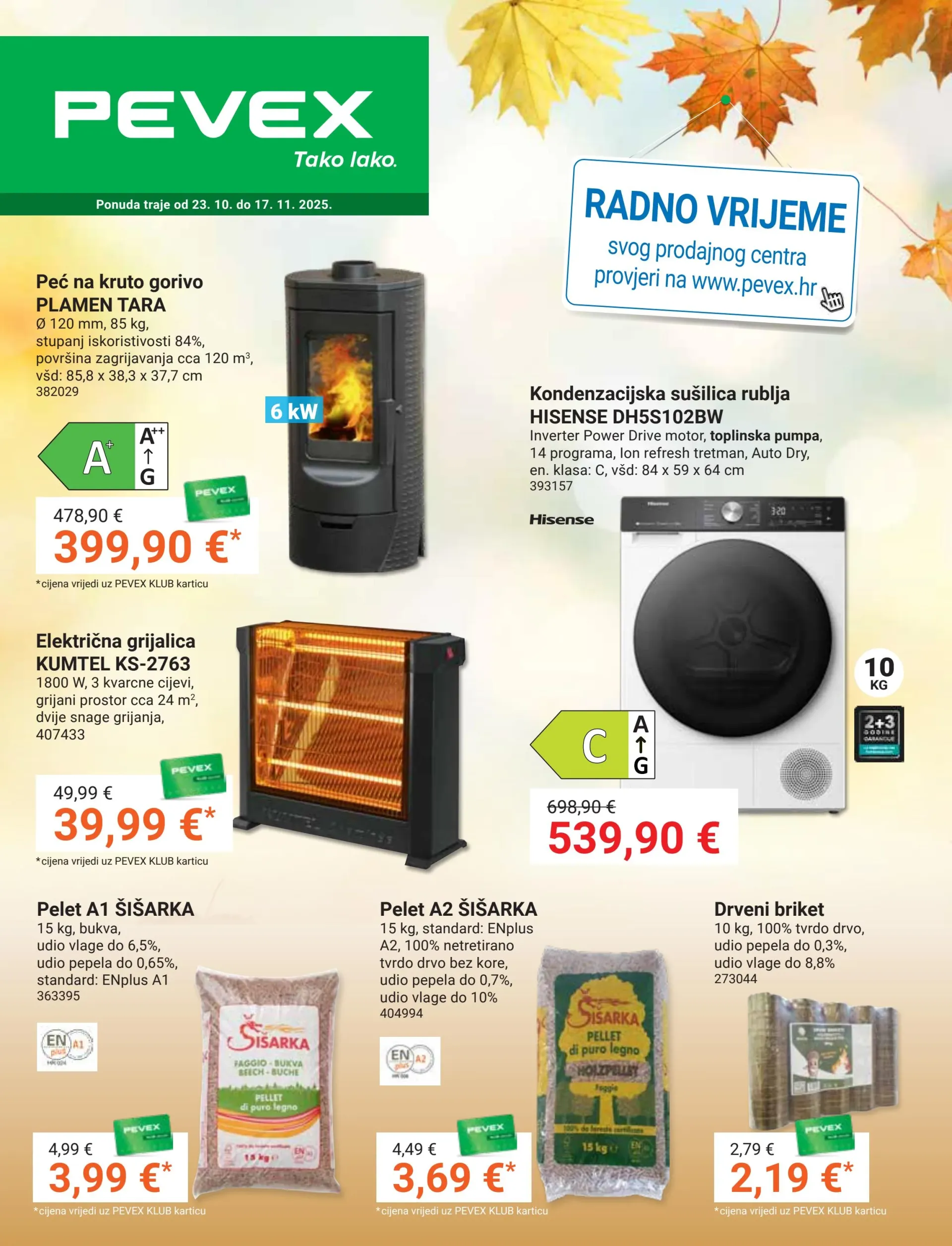 Prelistajte katalog Pevex, vrijedi od 23.10. do 17.11.