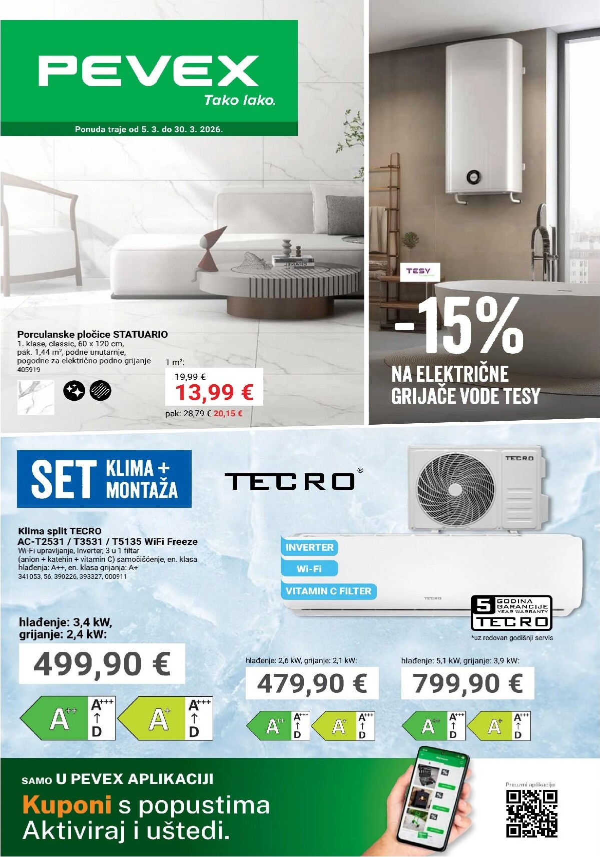 Prelistajte katalog Pevex - Popusti, vrijedi od 05.03.2026 do 30.03.2026
