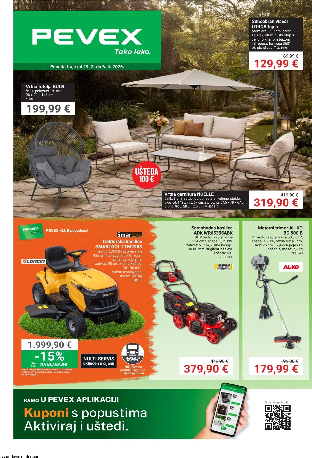 Prelistajte katalog Pevex, vrijedi od 19.03.2026 do 06.04.2026