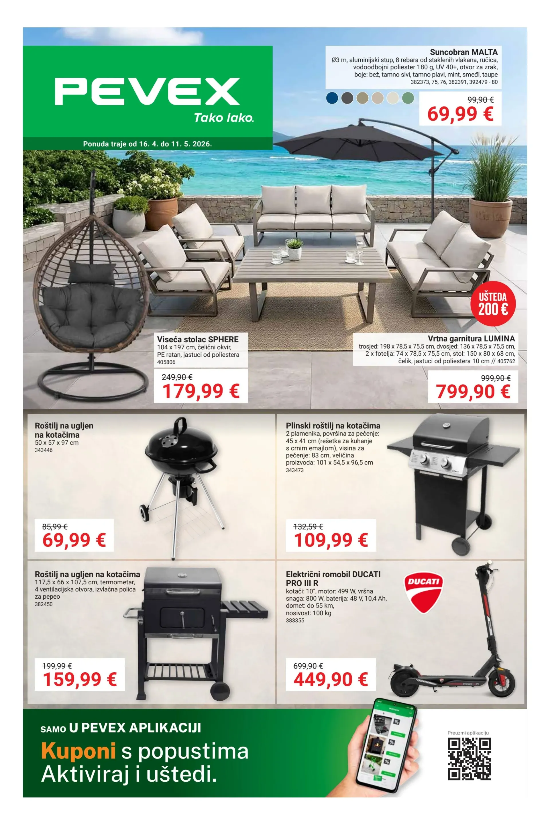 Aktualni Pevex katalog vrijedi od četvrtka 16.04.2026 do ponedjeljka 11.05.2026