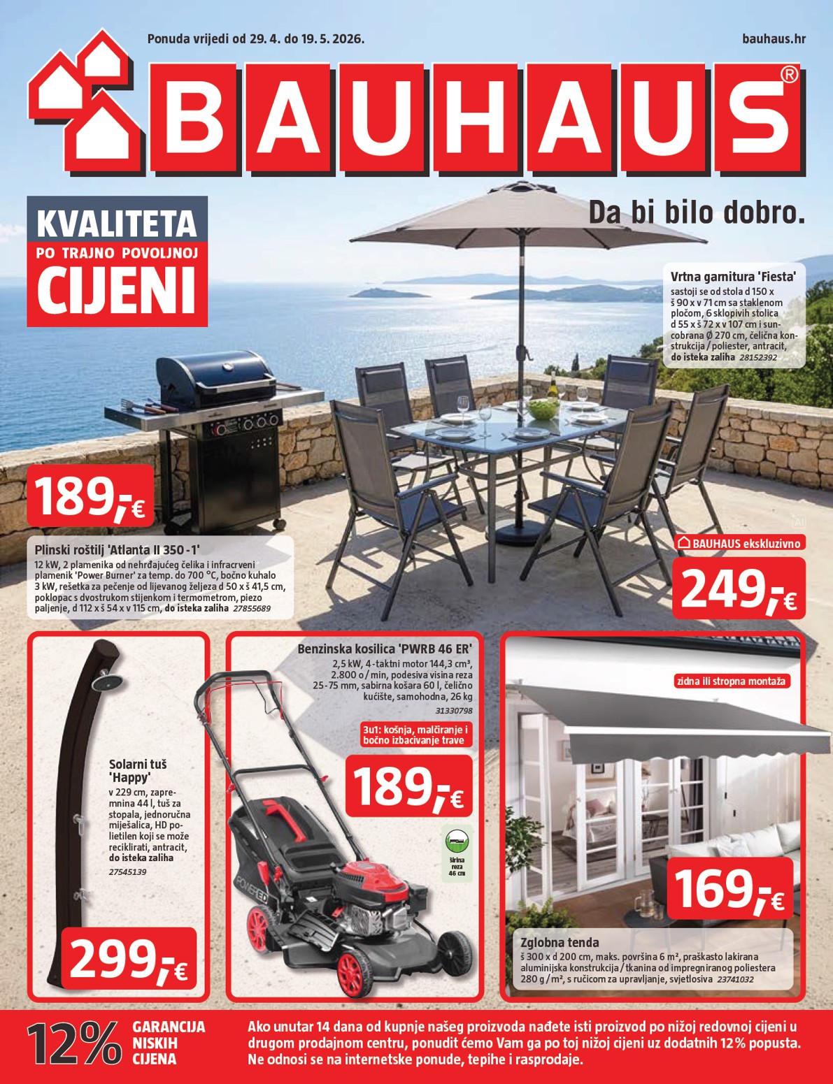 Aktualni BAUHAUS katalog vrijedi od srijede 29.04.2026 do utorka 19.05.2026