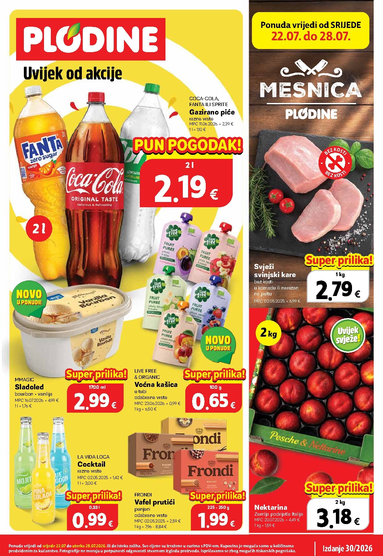 Novi Plodine katalog od srijede, 22.07.2026 do utorka, 28.07.2026