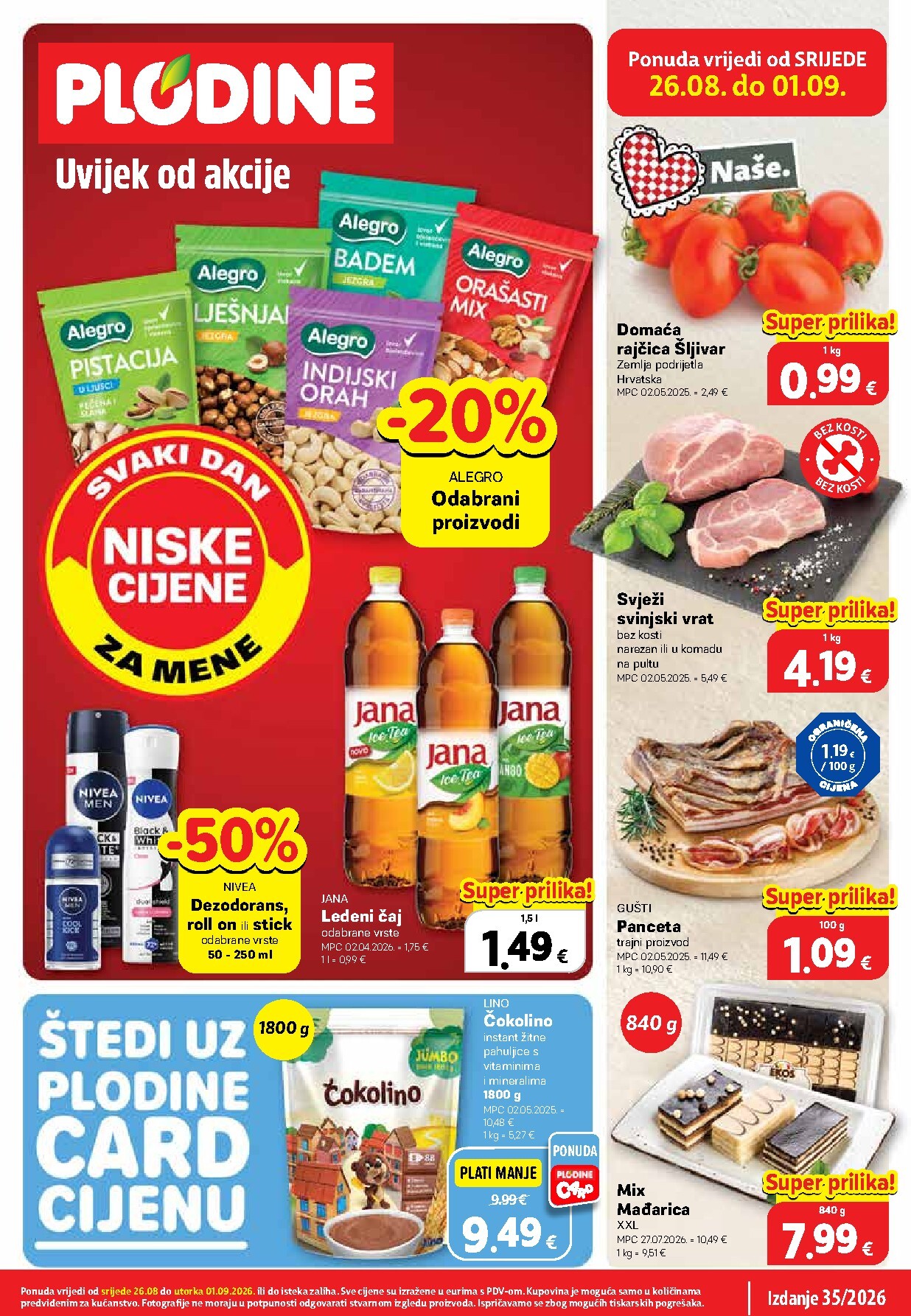 Novi Plodine katalog od srijede, 26.08.2026 do utorka, 01.09.2026