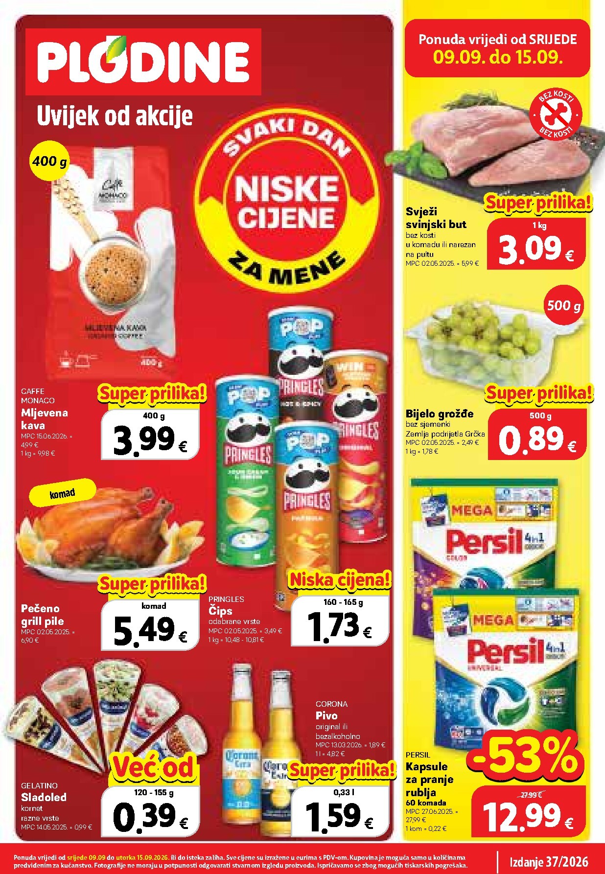 Novi Plodine katalog od srijede, 09.09.2026 do utorka, 15.09.2026