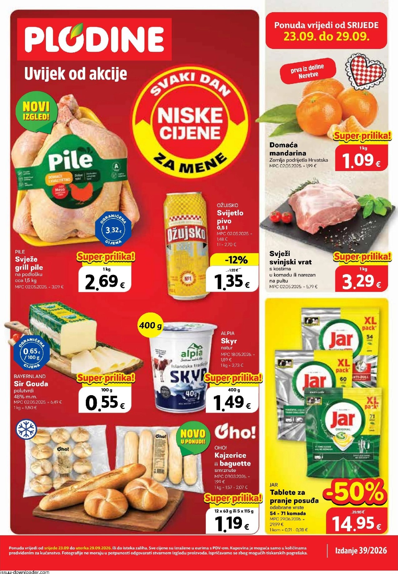 Novi Plodine katalog od srijede, 23.09.2026 do utorka, 29.09.2026