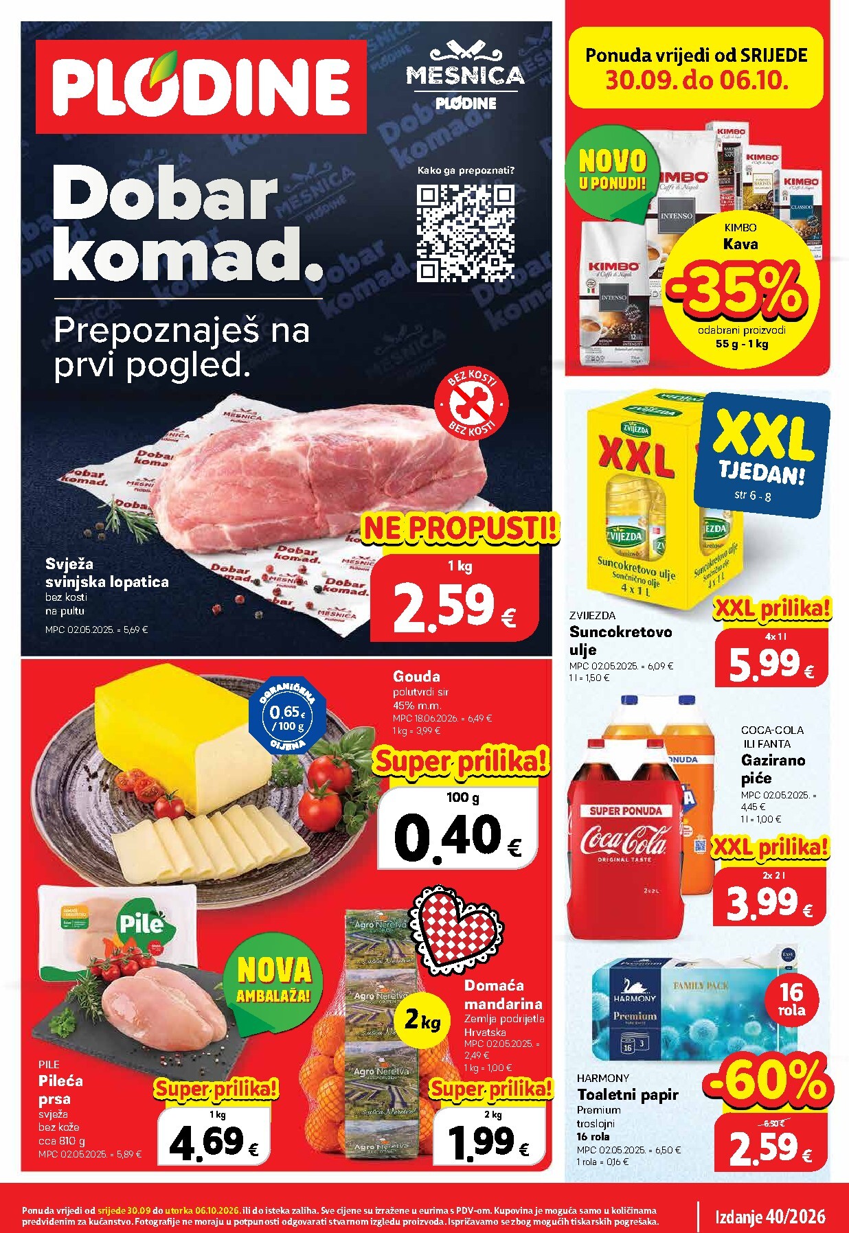 Novi Plodine katalog od srijede, 30.09.2026 do utorka, 06.10.2026