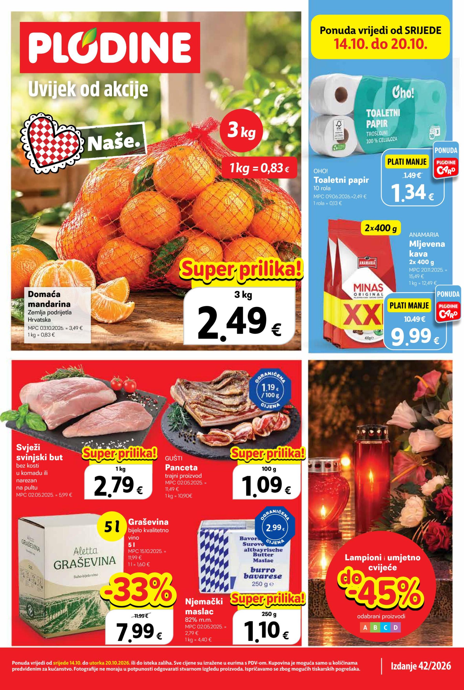 Novi Plodine katalog od srijede, 14.10.2026 do utorka, 20.10.2026