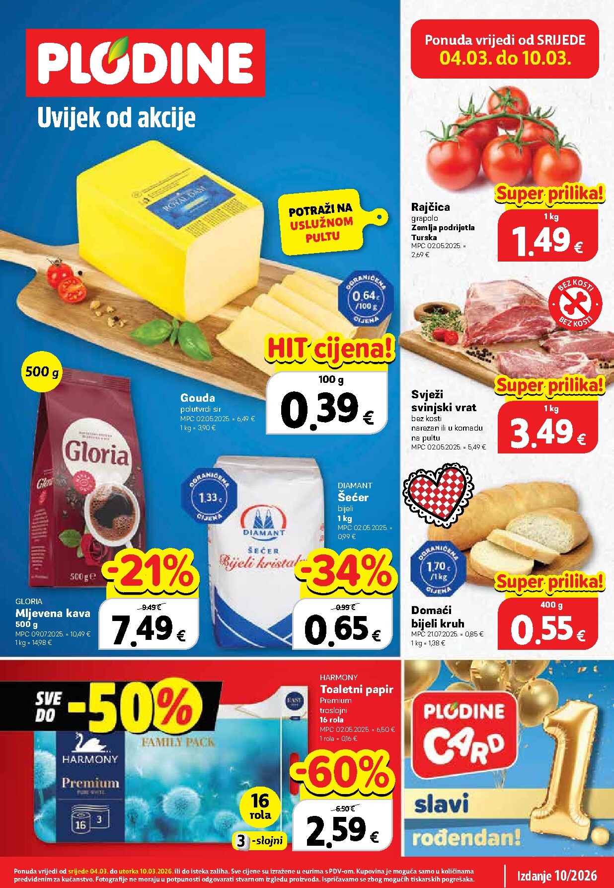 Prelistajte katalog Plodine, vrijedi od 04.03.2026 do 10.03.2026
