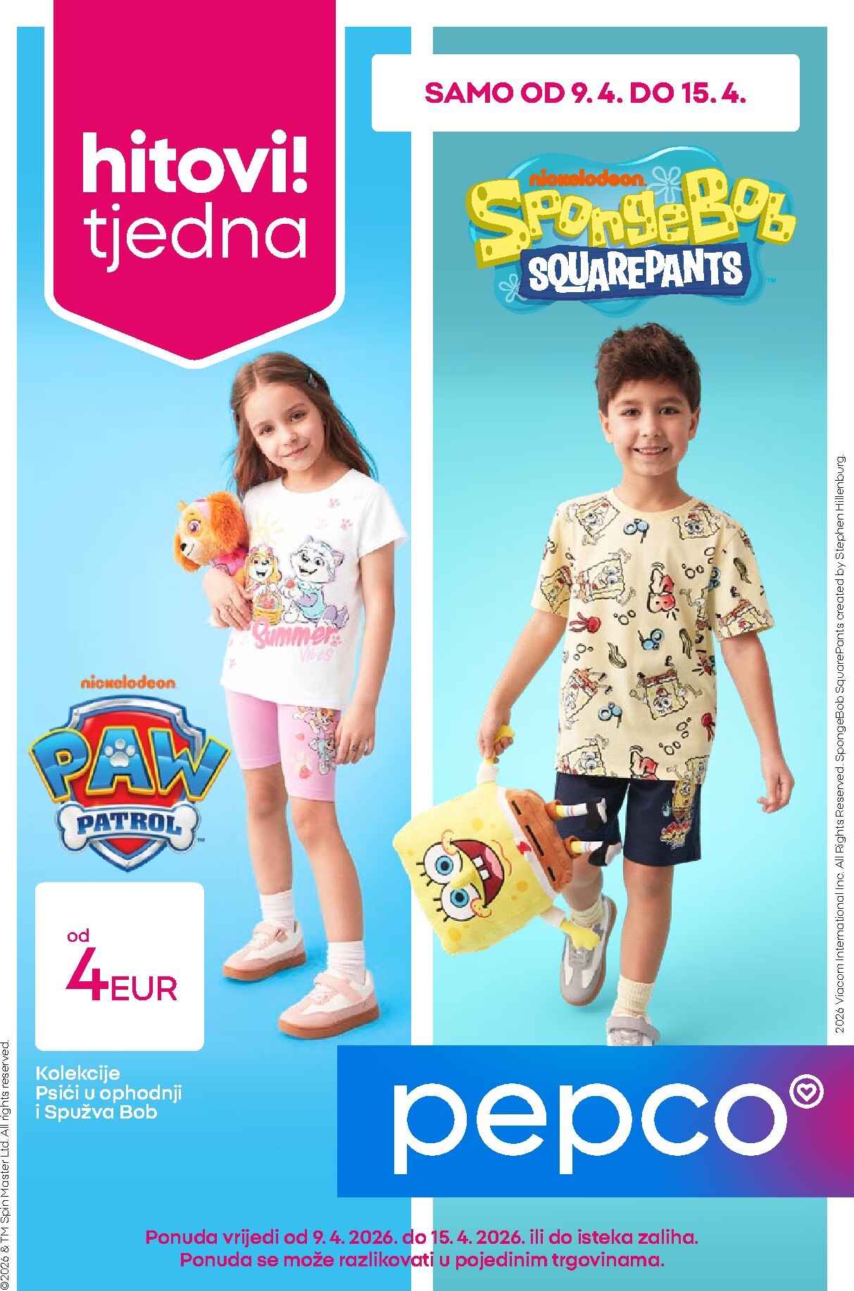 Aktualni Pepco katalog vrijedi od četvrtka 09.04.2026 do srijede 15.04.2026