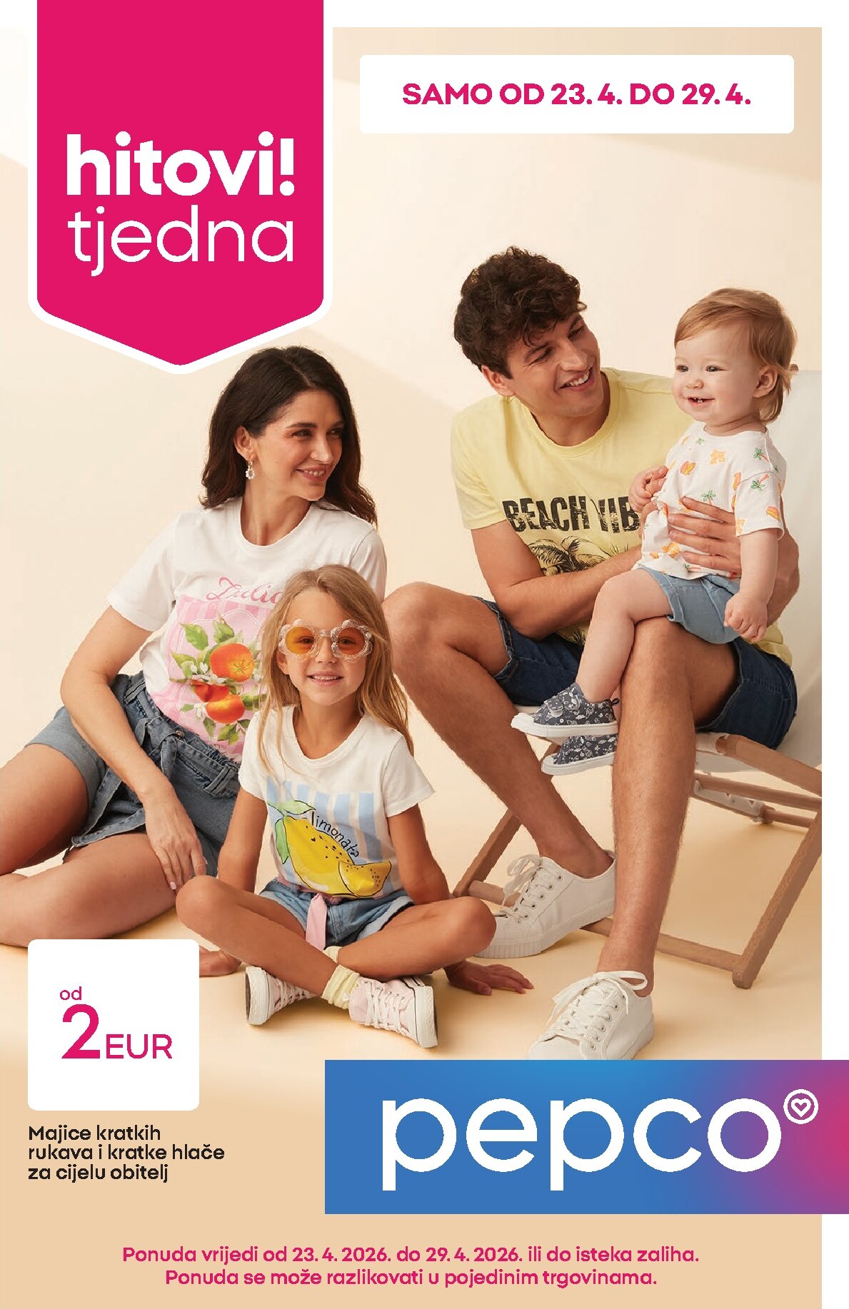 Aktualni Pepco katalog vrijedi od četvrtka 23.04.2026 do srijede 29.04.2026