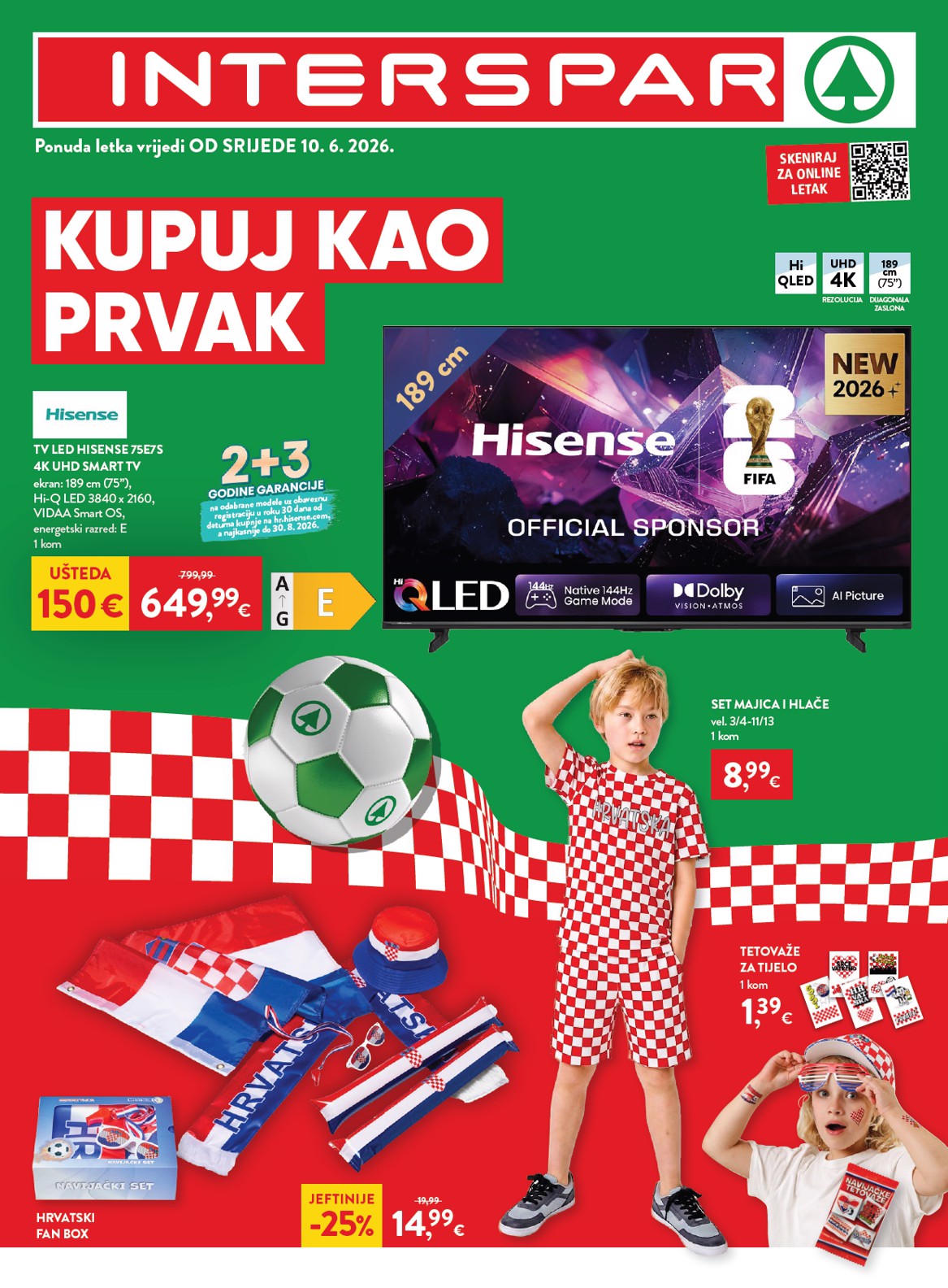 Aktualni katalog Interspar - Kupuj kao prvak od srijede, 10.06.2026 do utorka, 23.06.2026