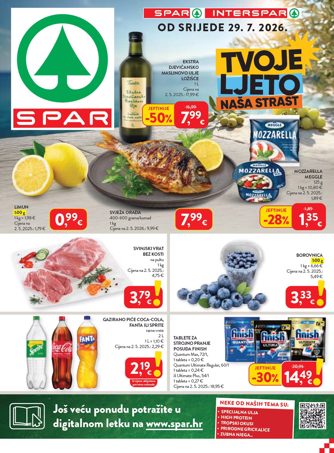 Novi SPAR katalog od srijede, 29.07.2026 do utorka, 04.08.2026