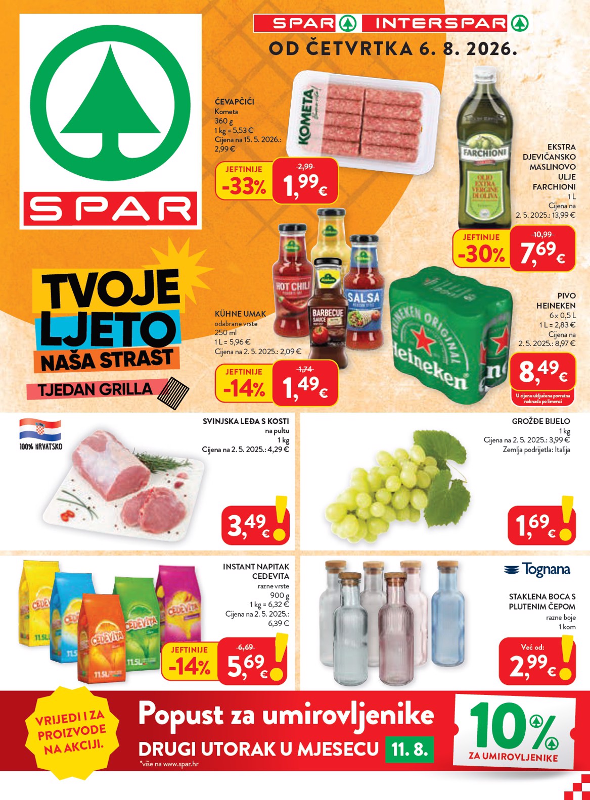 Novi SPAR katalog od četvrtka, 06.08.2026 do utorka, 11.08.2026