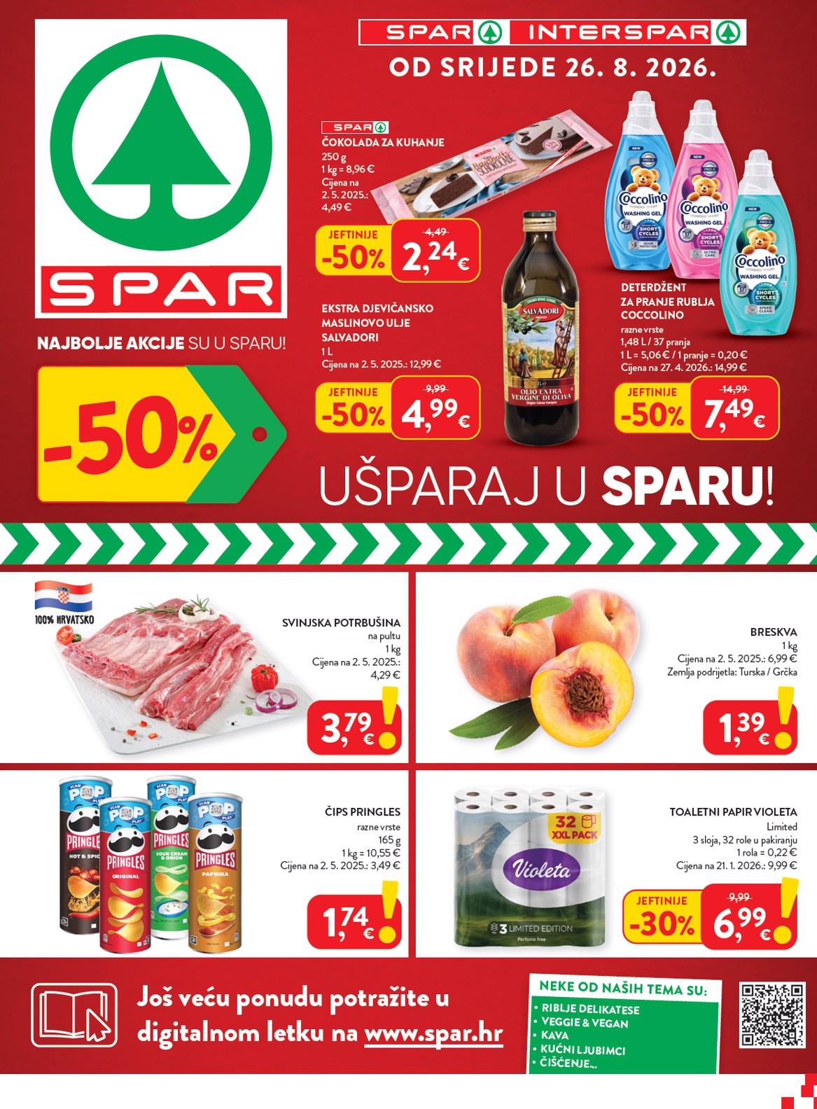 Novi SPAR katalog od srijede, 26.08.2026 do utorka, 01.09.2026
