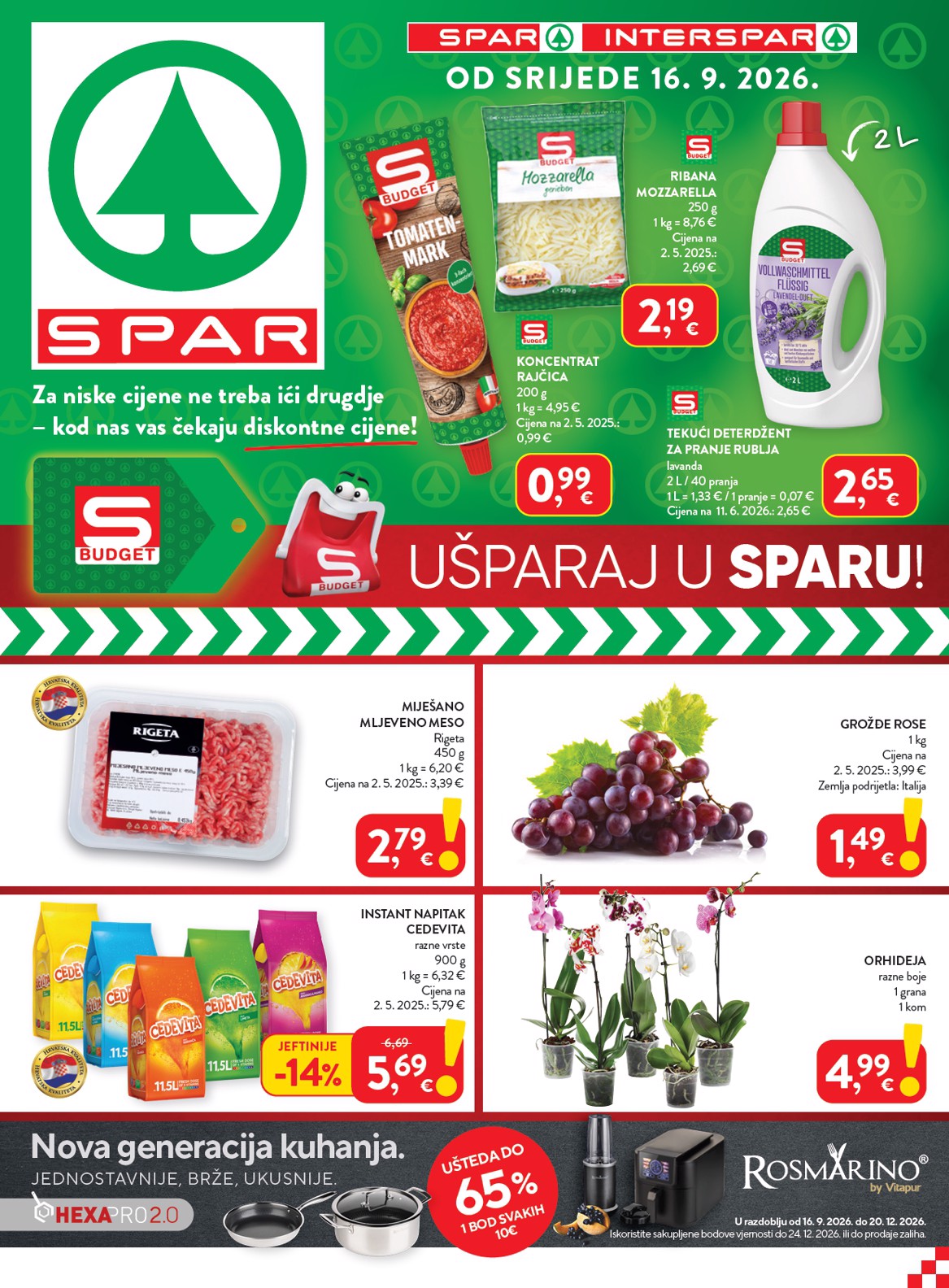 Novi SPAR katalog od srijede, 16.09.2026 do utorka, 22.09.2026