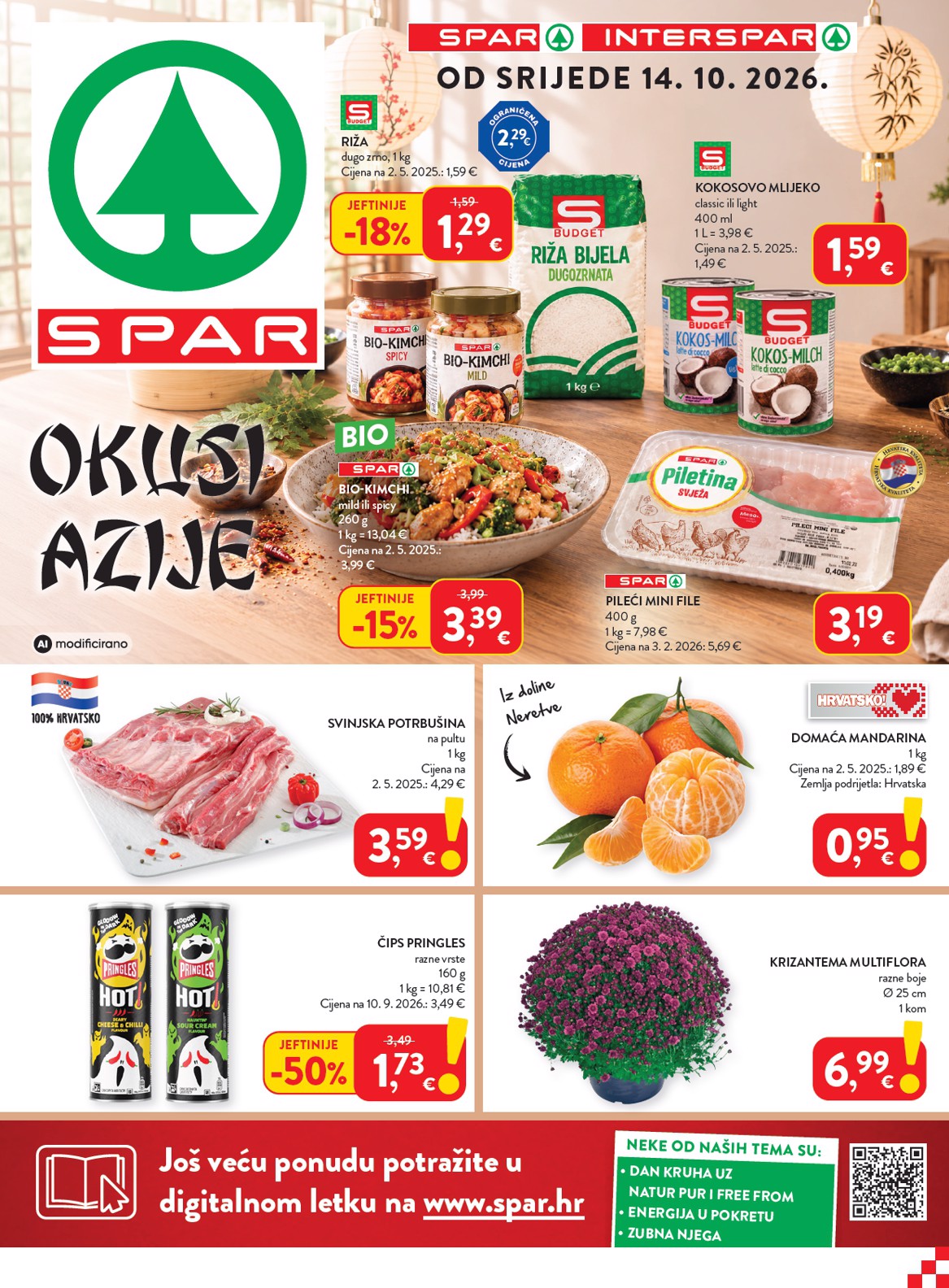 Novi SPAR katalog od srijede, 14.10.2026 do utorka, 20.10.2026