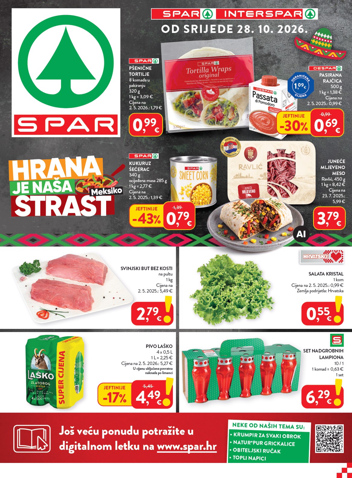 Novi SPAR katalog od srijede, 28.10.2026 do utorka, 03.11.2026