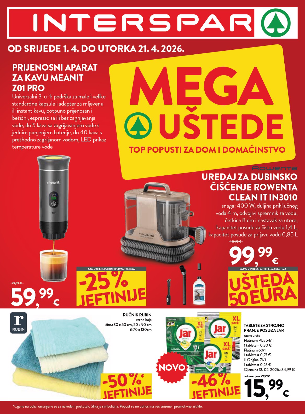 Prelistajte katalog SPAR - Mega bon, vrijedi od 01.04.2026 do 21.04.2026
