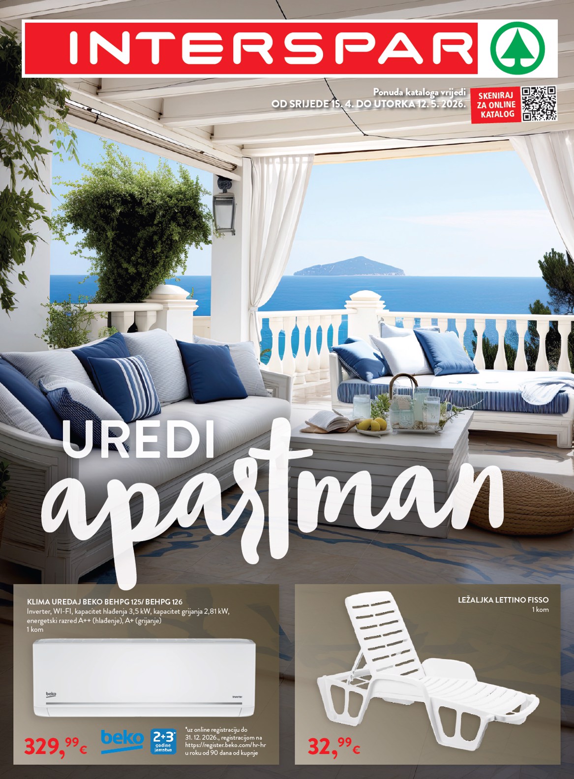 Aktualni INTERSPAR - Apartmani katalog vrijedi od srijede 15.04.2026 do utorka 12.05.2026