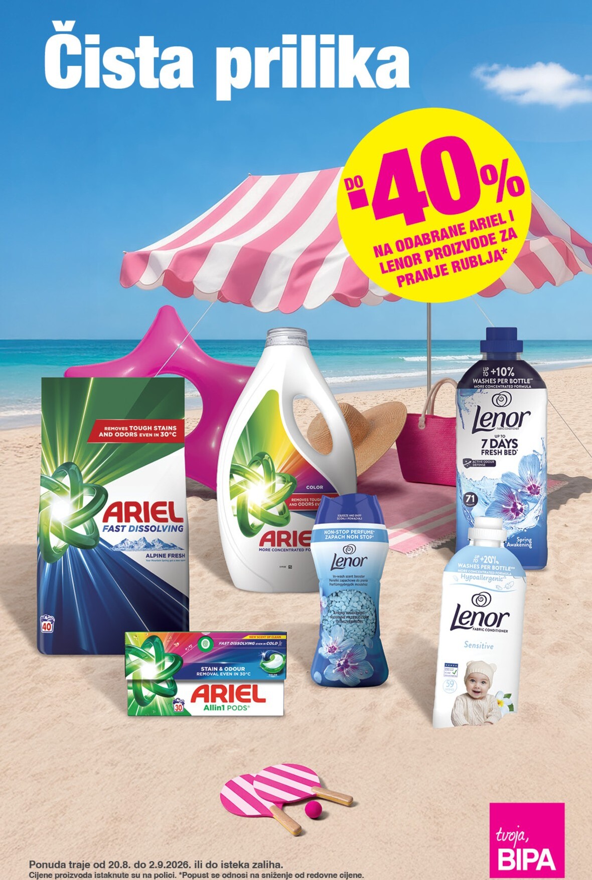 Aktualni katalog BIPA od četvrtka, 20.08.2026 do srijede, 02.09.2026