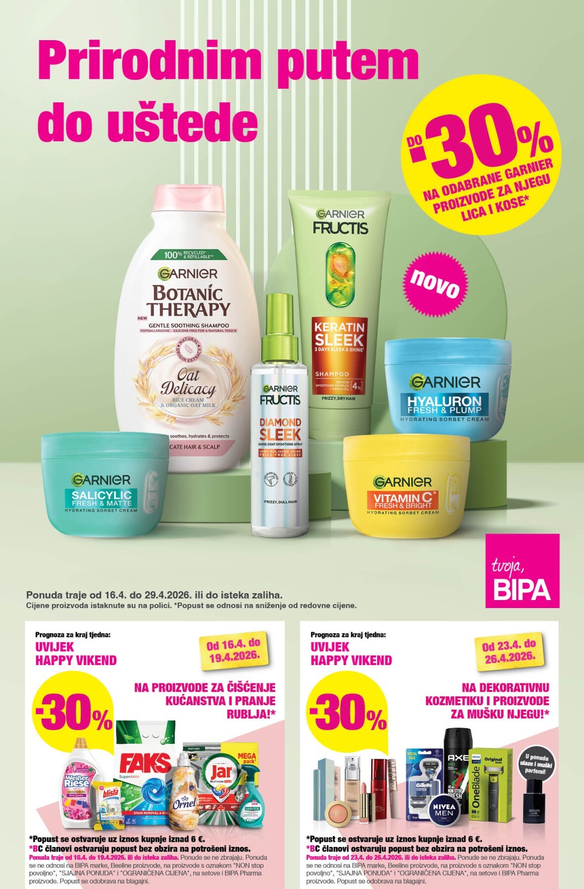 Aktualni BIPA katalog vrijedi od četvrtka 16.04.2026 do srijede 29.04.2026
