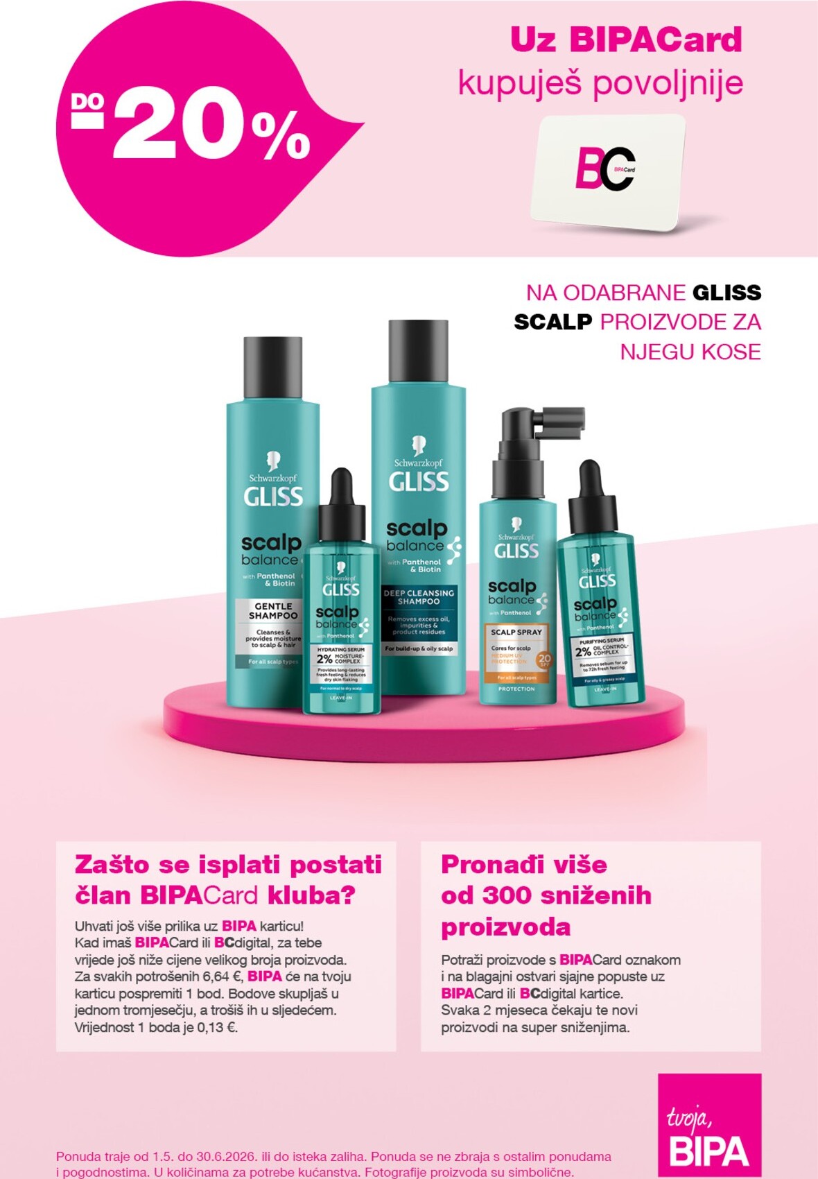 Aktualni BIPACard letak katalog vrijedi od petka 01.05.2026 do utorka 30.06.2026